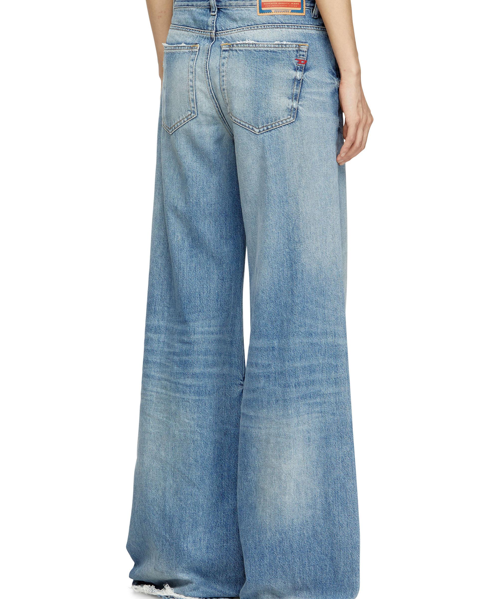 Vaqueros campana de mujer DIESEL con cintura media - Azul claro Azul claro-2
