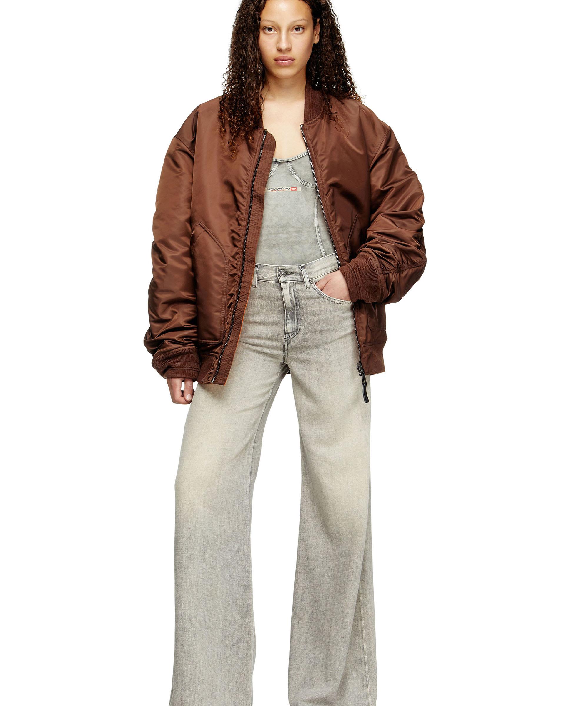Vaquero campana Diesel de mujer con cintura media - Gris Gris-4
