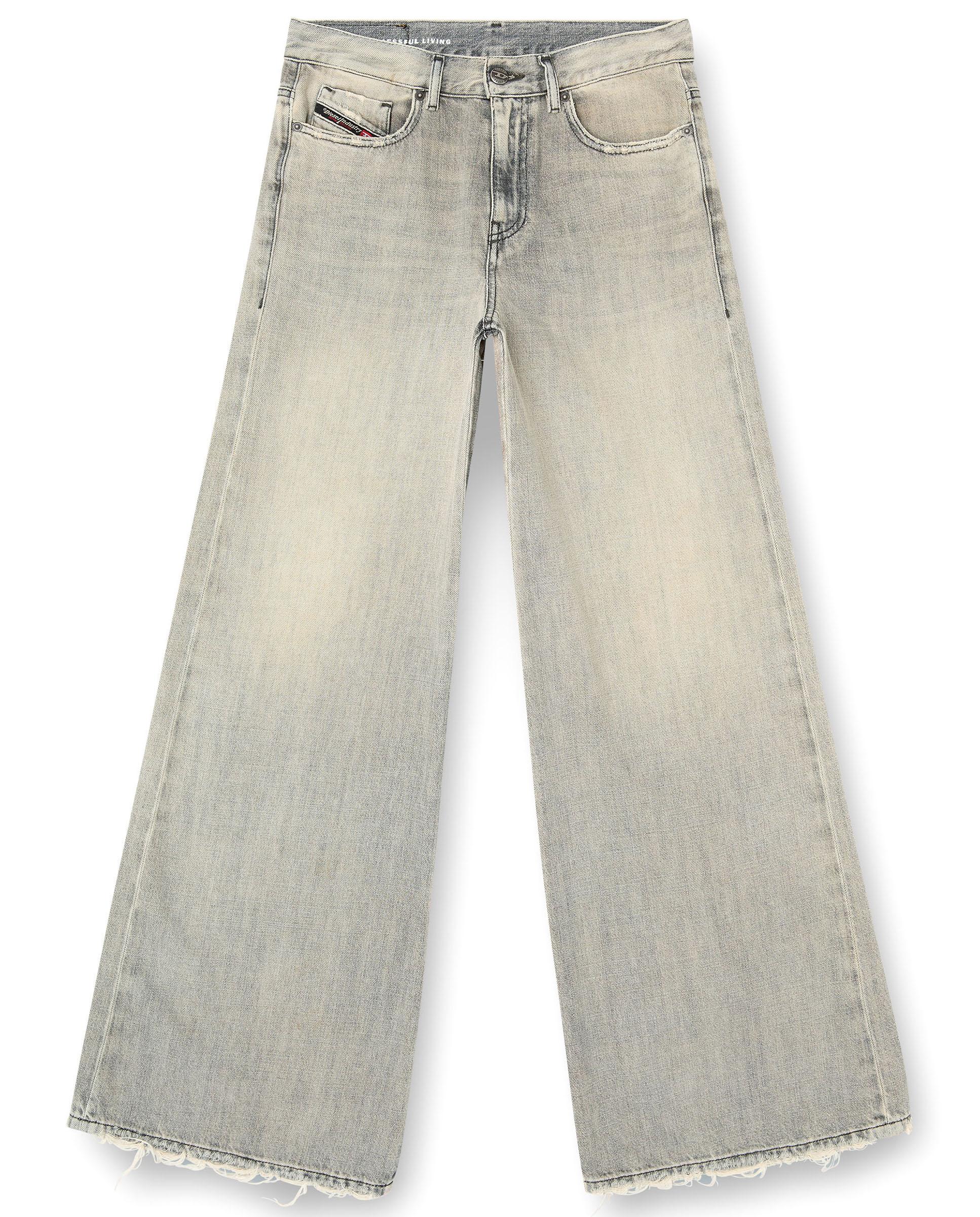 Vaquero campana Diesel de mujer con cintura media - Gris Gris-5