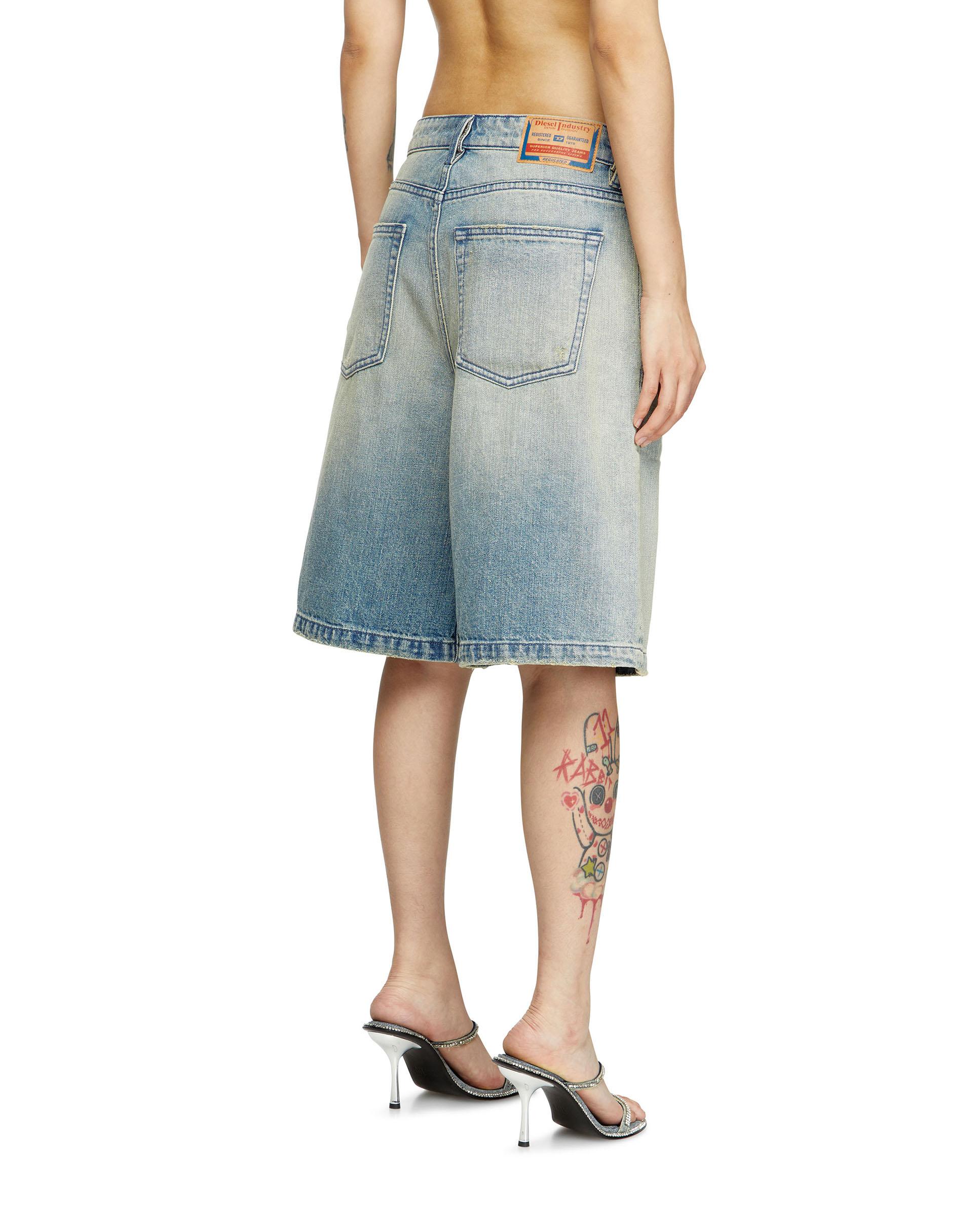 Short de mujer DIESEL denim 5 bolsillos - Azul claro Azul claro-2
