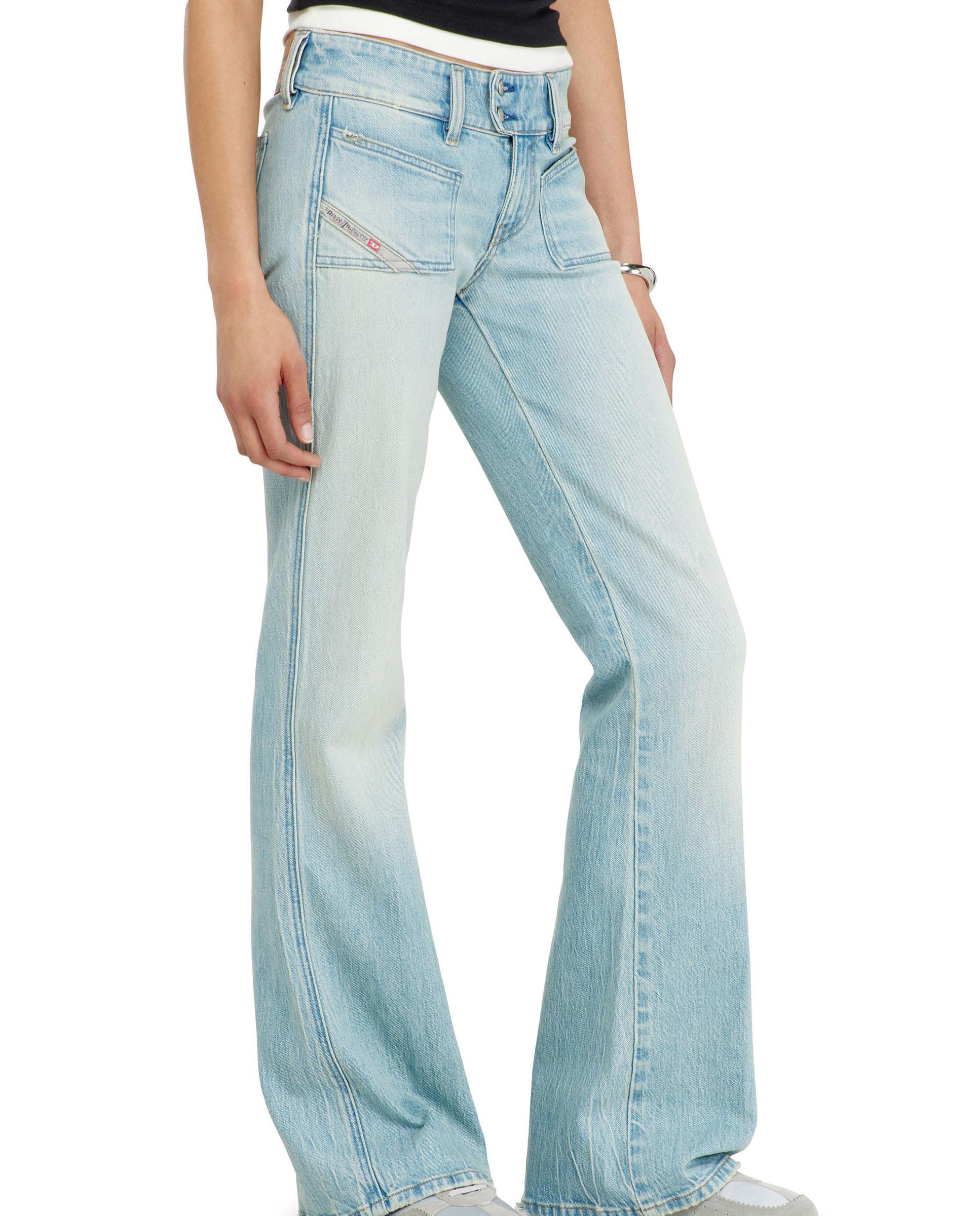 Vaquero de campana de mujer d-hush de cintura baja - Diesel - Azul claro Azul claro-3