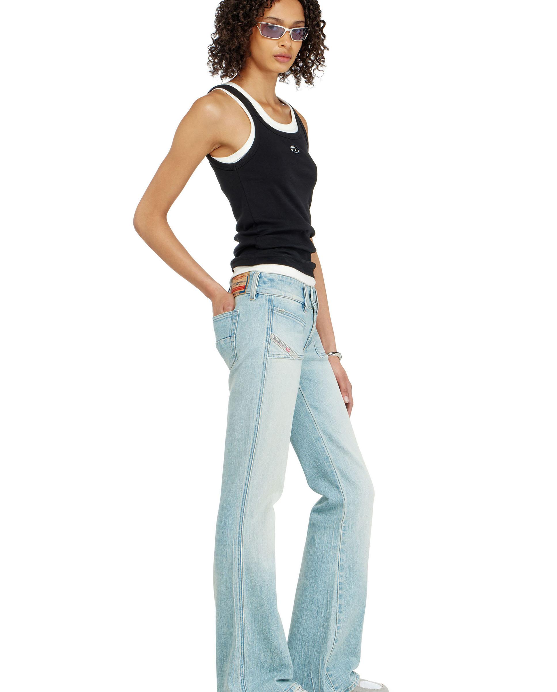 Vaquero de campana de mujer d-hush de cintura baja - Diesel - Azul claro Azul claro-4