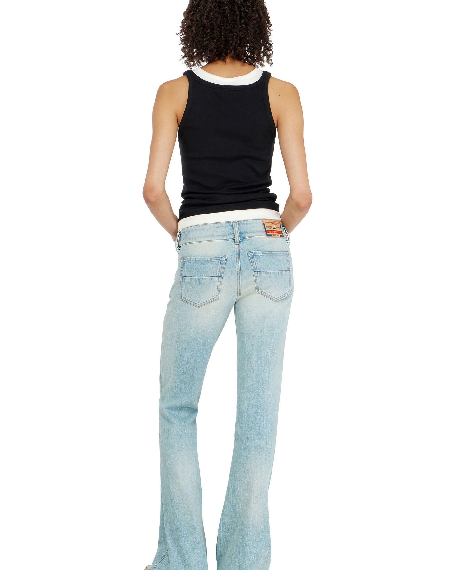 Vaquero de campana de mujer d-hush de cintura baja - Diesel - Azul claro Azul claro-5