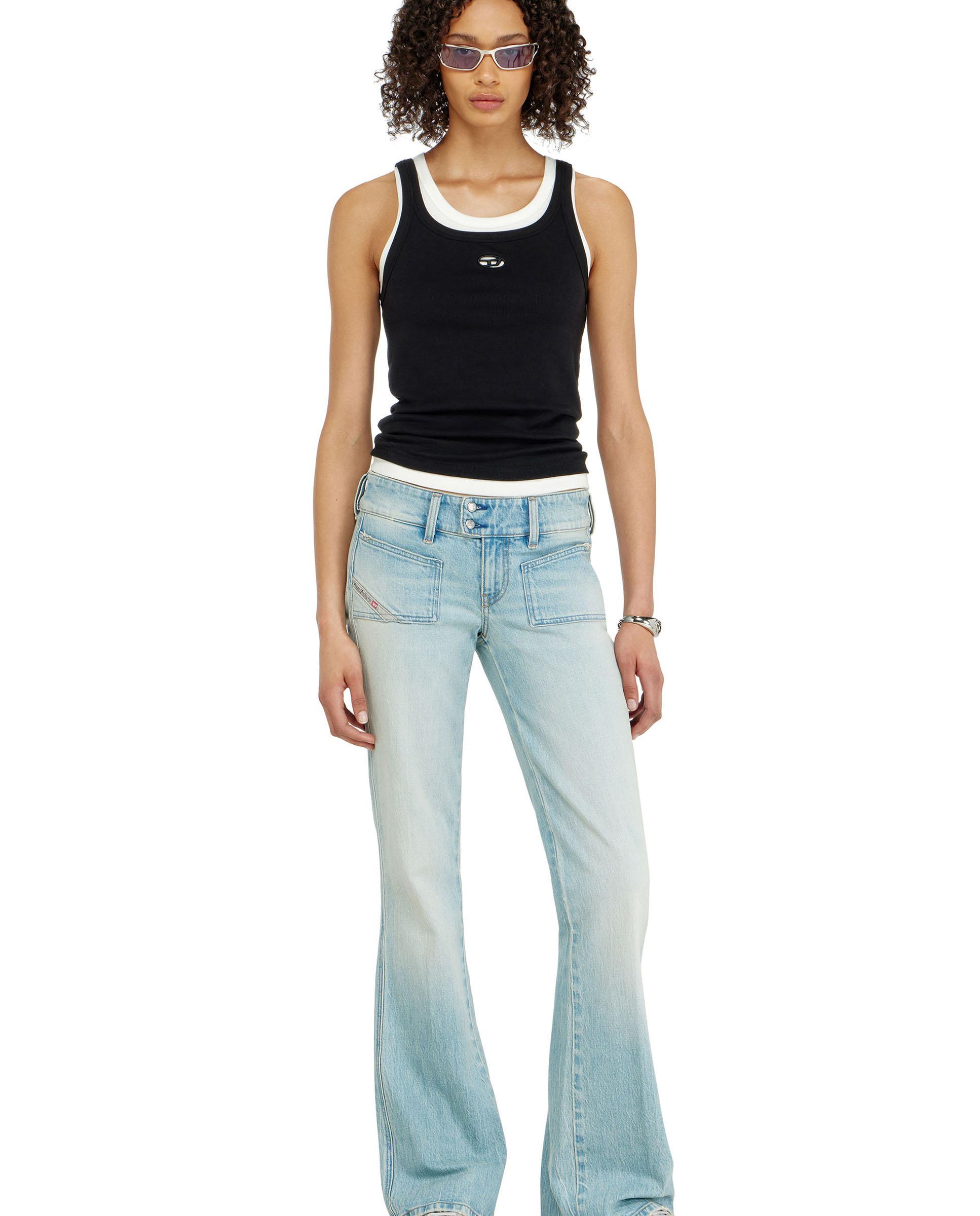 Vaquero de campana de mujer d-hush de cintura baja - Diesel - Azul claro Azul claro-6