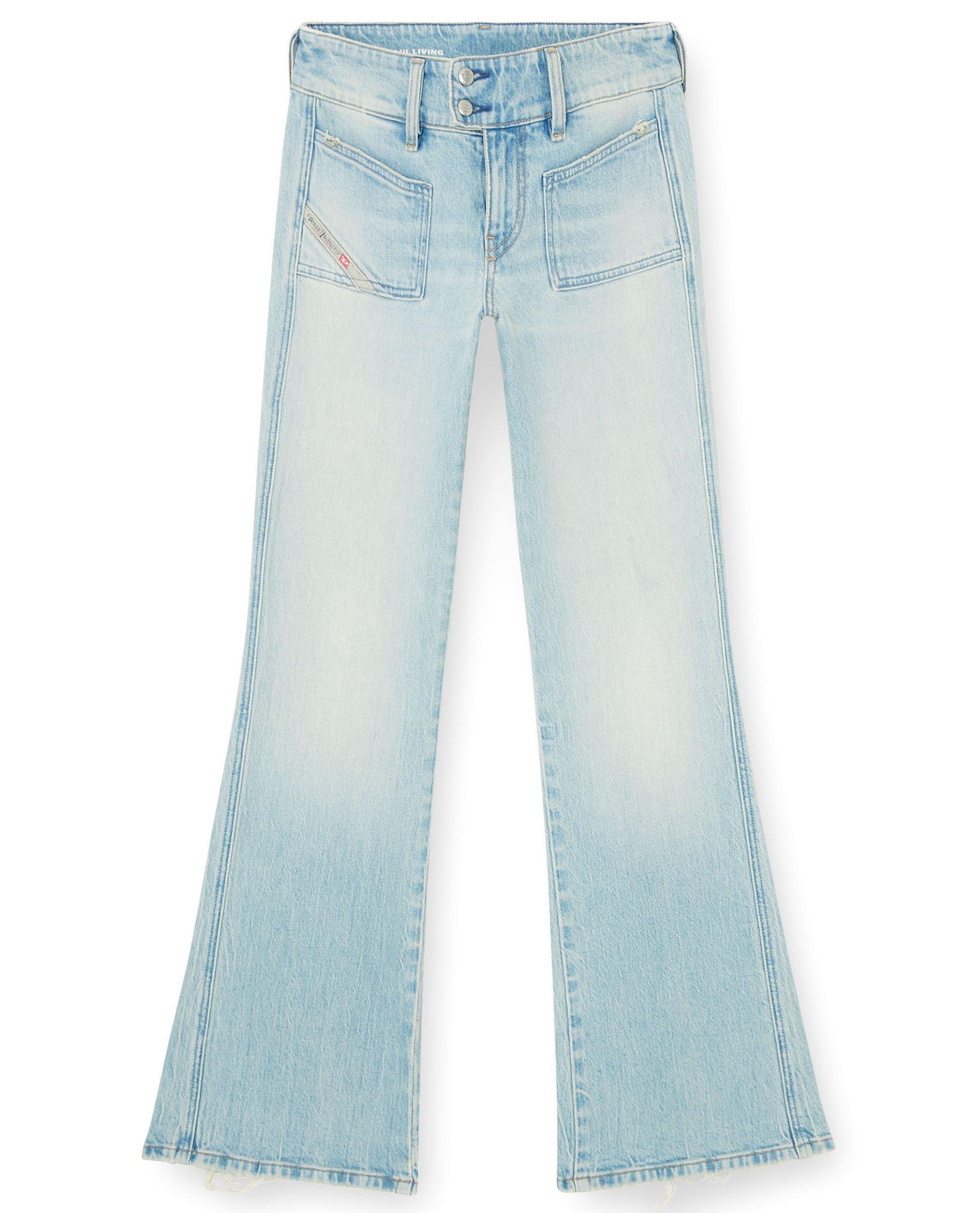 Vaquero de campana de mujer d-hush de cintura baja - Diesel - Azul claro Azul claro-7