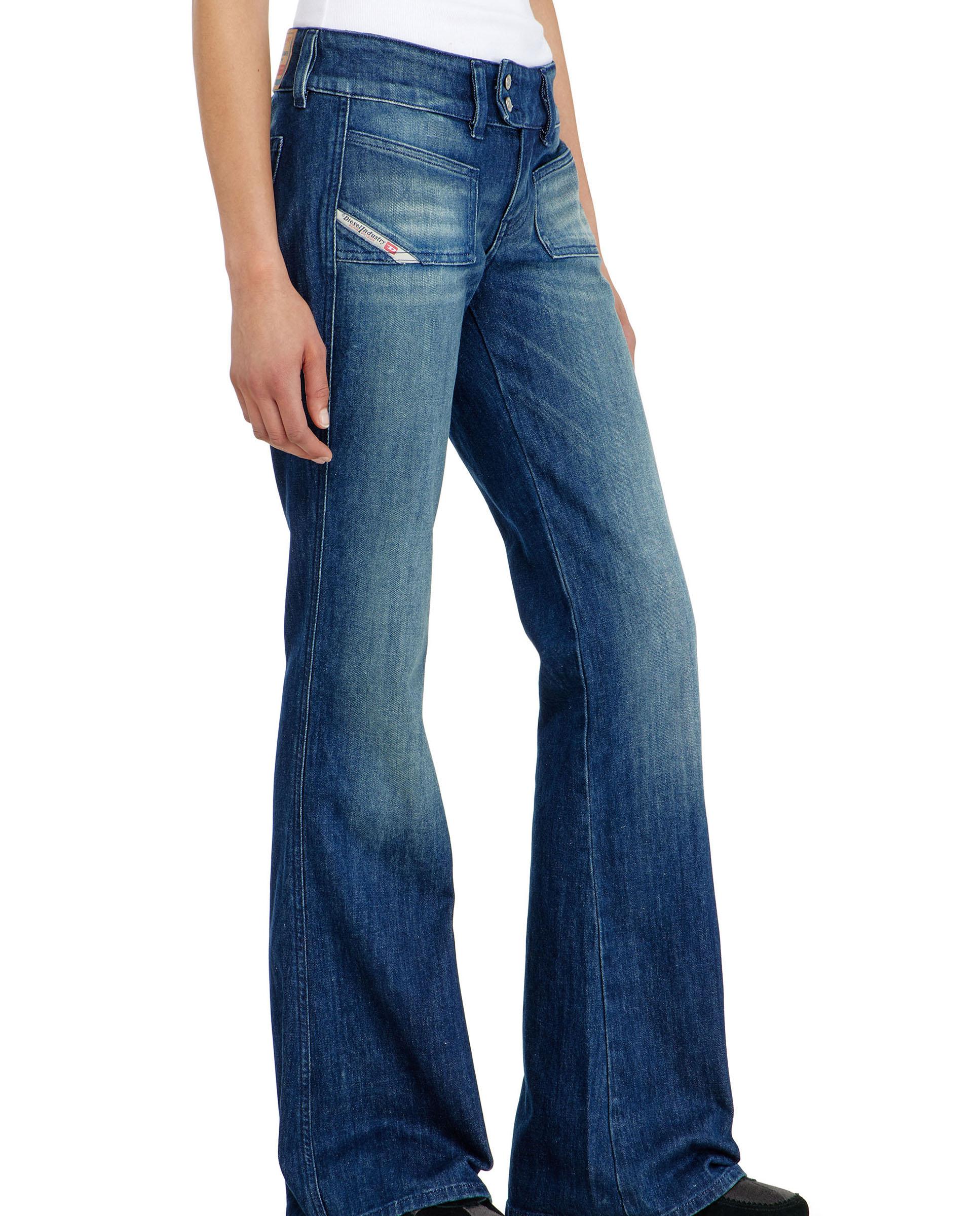 Vaquero de campana de mujer d-hush de cintura baja - Diesel - Azul denim Azul denim-3