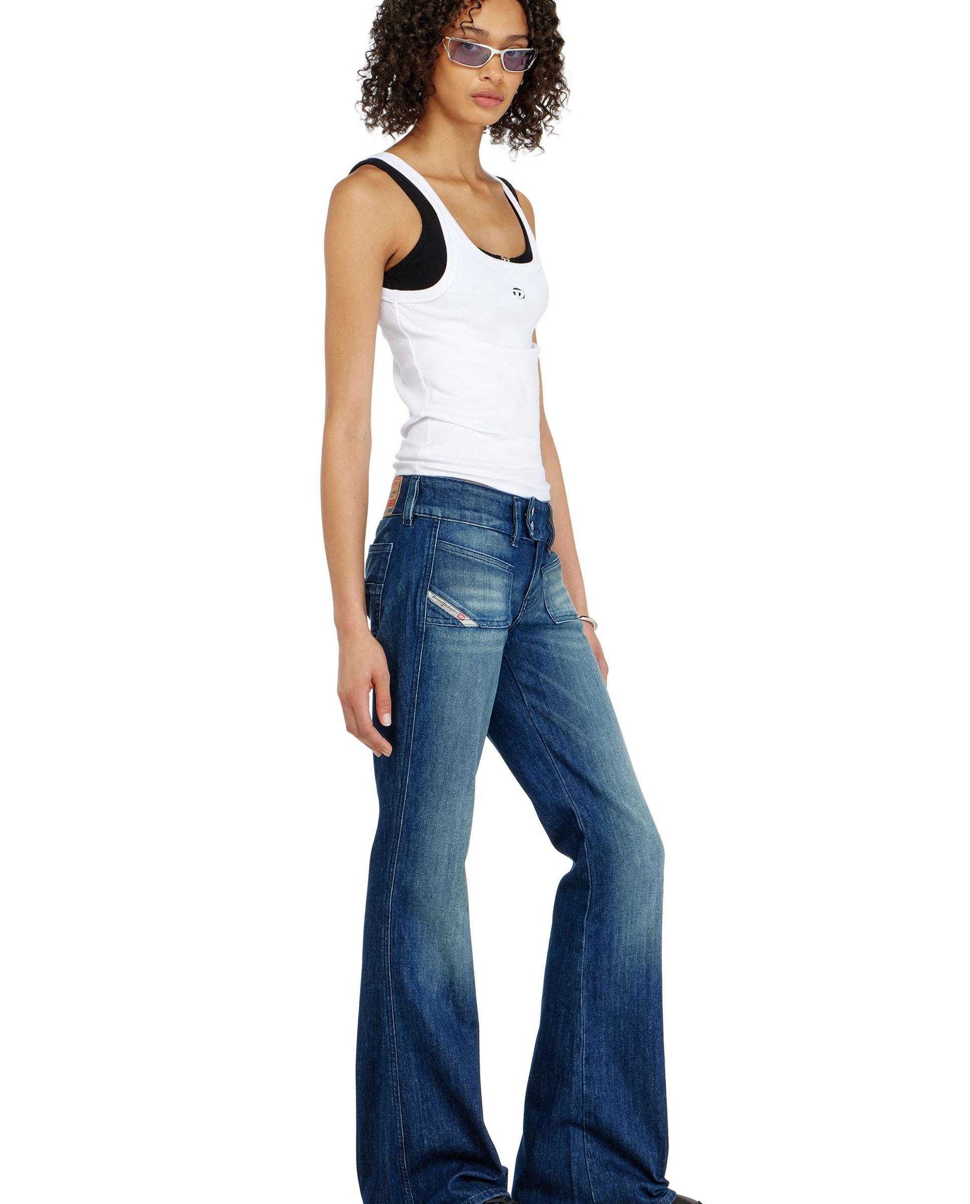 Vaquero de campana de mujer d-hush de cintura baja - Diesel - Azul denim Azul denim-4
