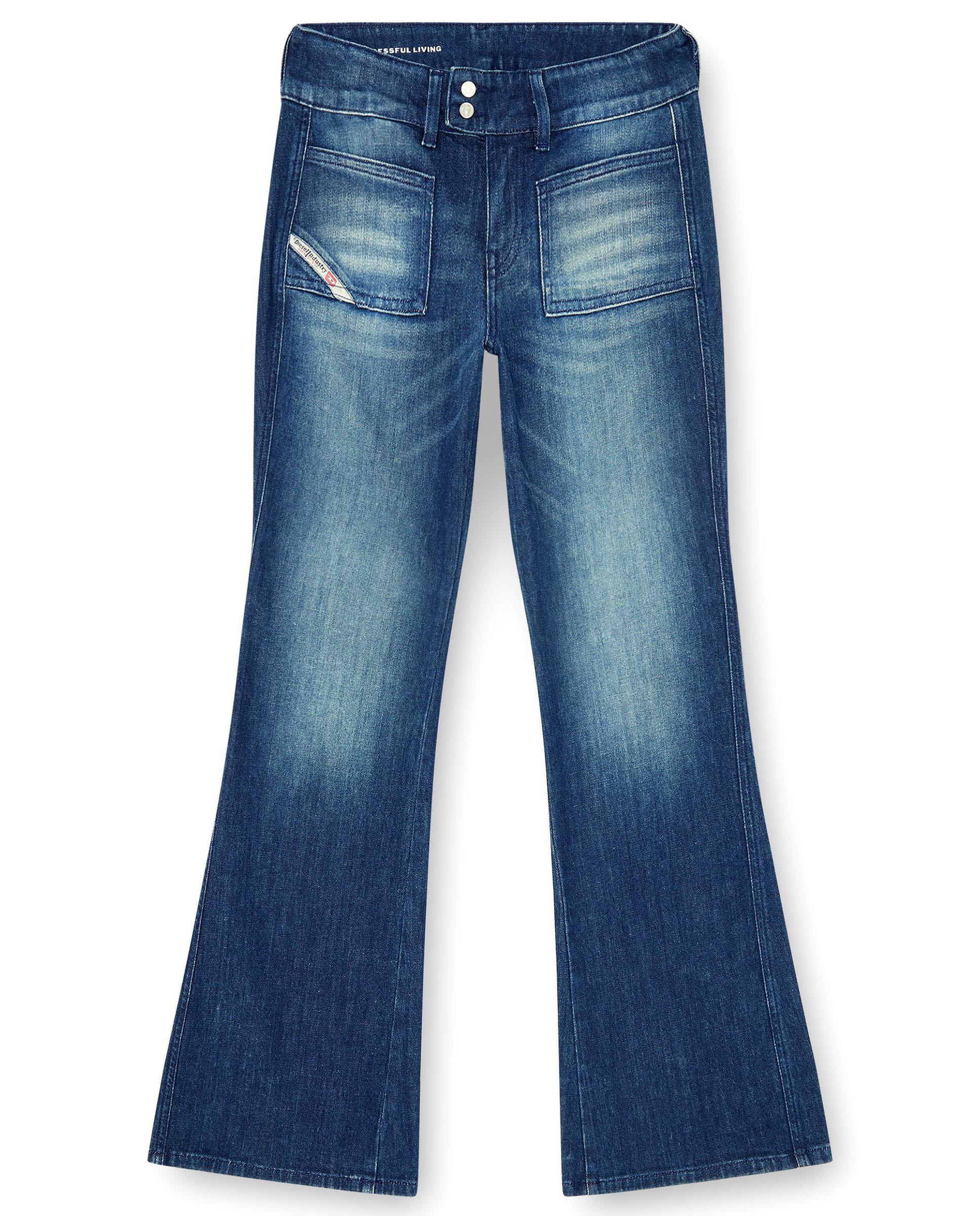 Vaquero de campana de mujer d-hush de cintura baja - Diesel - Azul denim Azul denim-7