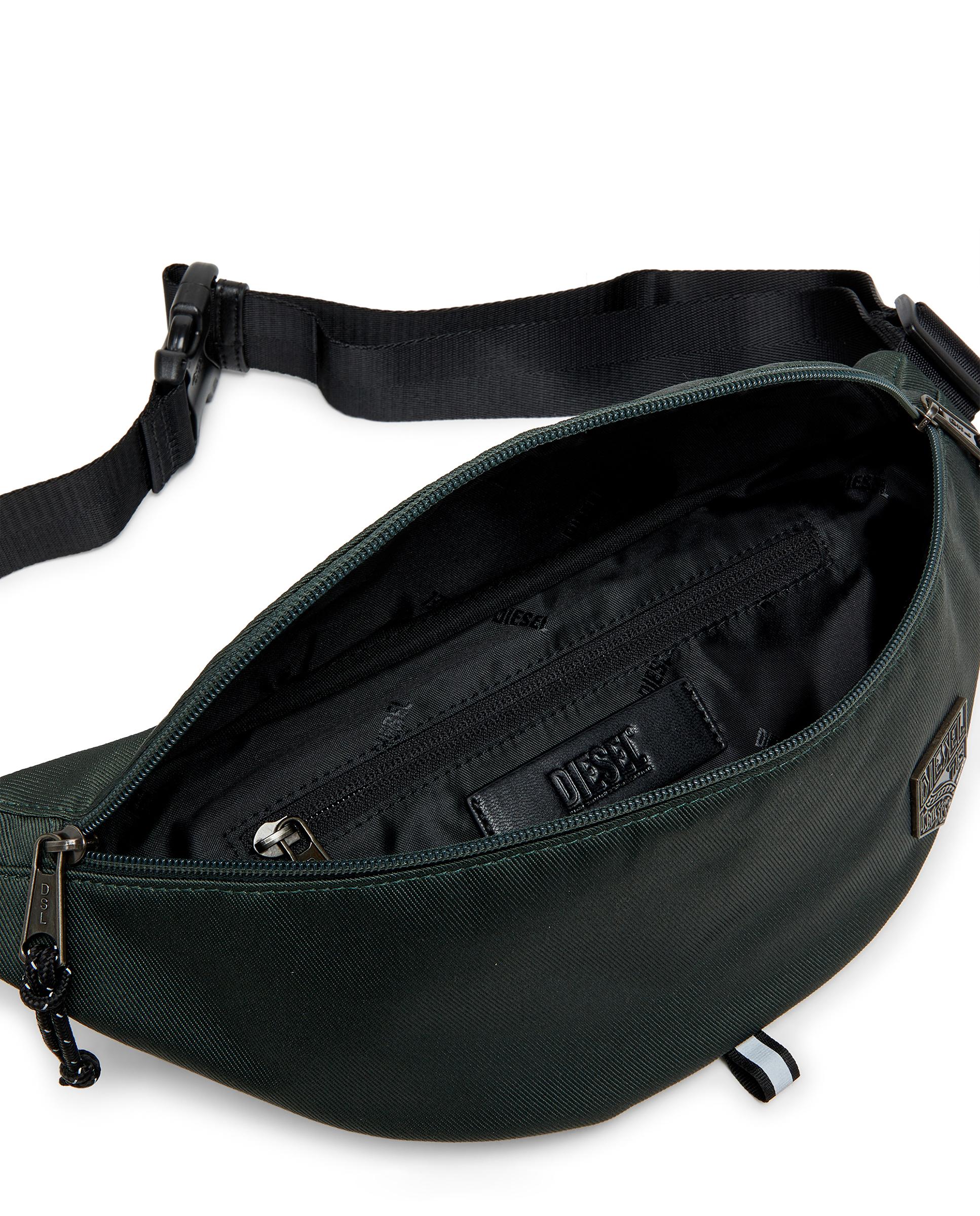 Bolso riñonera de hombre de nylon con logo emblema d-pack - Diesel - Verde Verde-4