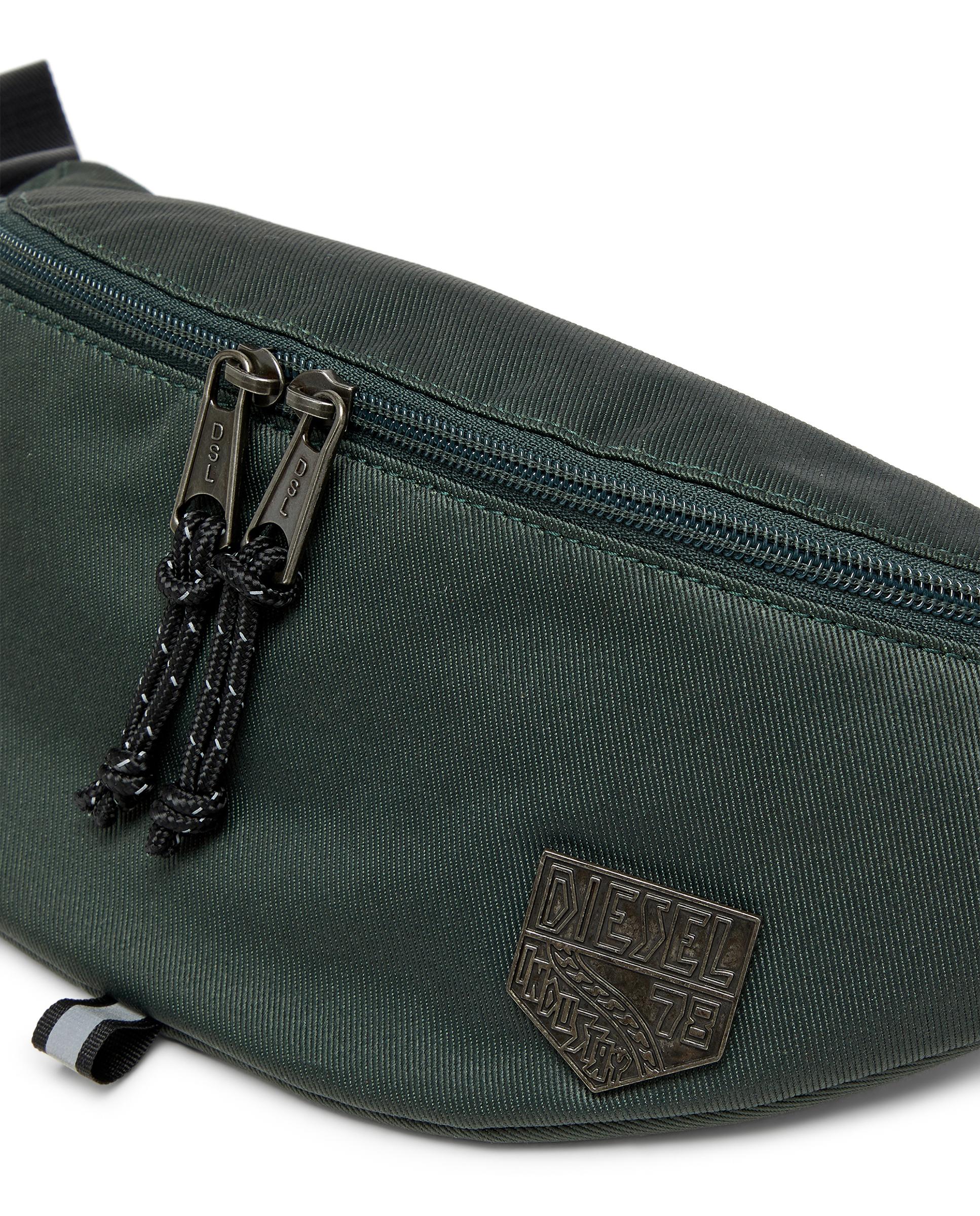 Bolso riñonera de hombre de nylon con logo emblema d-pack - Diesel - Verde Verde-5