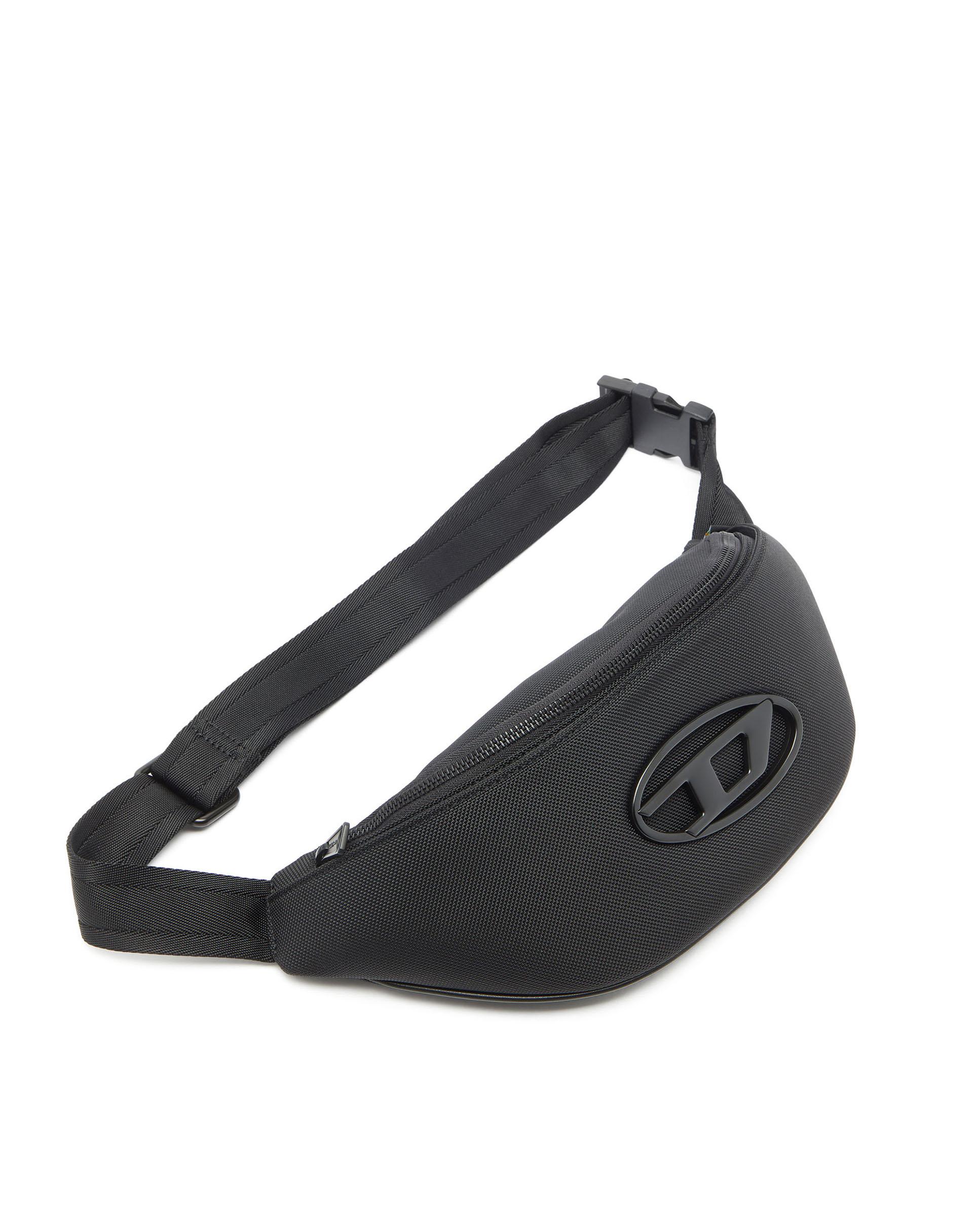Bolso riñonera de hombre de nylon con bolsillo interior holi-d - Diesel - Negro Negro-5