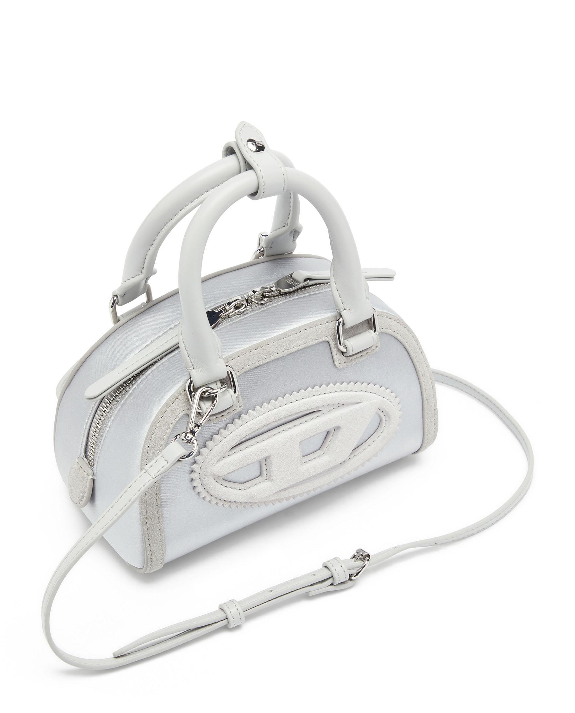 Bandolera pequña de mujer con textura multiposición - Diesel - Gris Gris-6