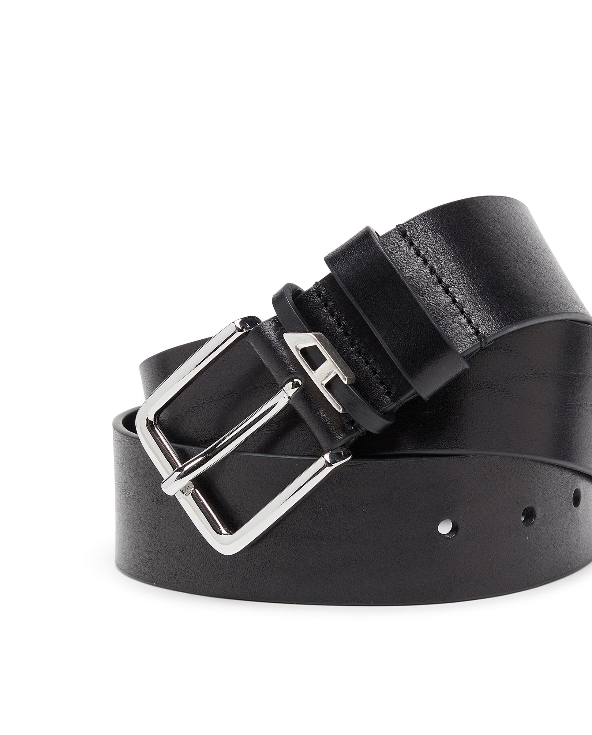 Cinturón de hombre de cuero arrugado 4 cm - Diesel - Negro Negro-2