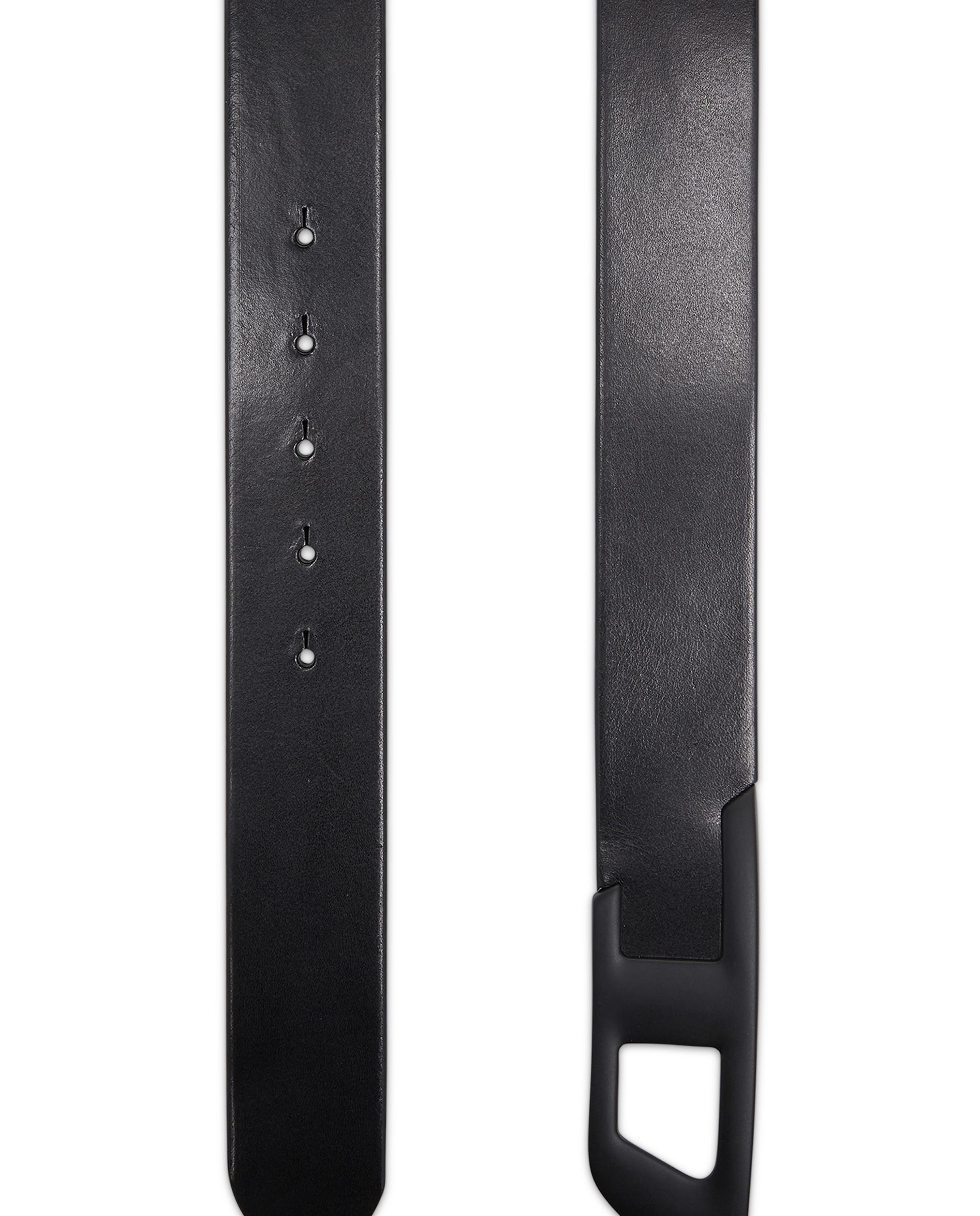 Imagen 3 de Cinturón de hombre 4 cm de piel con hebilla metálica en d - Diesel - Negro Negro