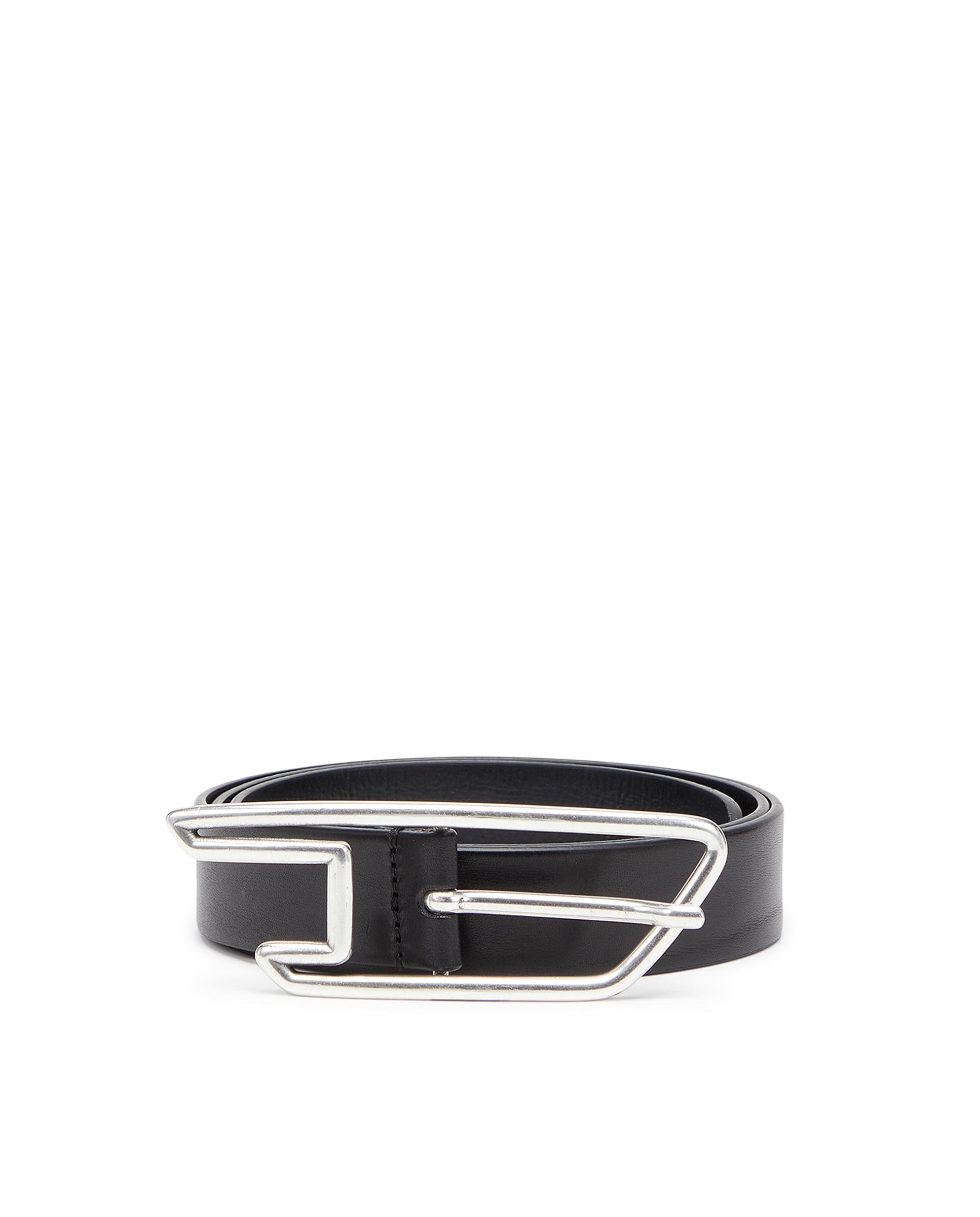 Imagen 1 de Cinturón de hombre 3 cm de cuero con hebilla con el logotipo d - Diesel - Negro Negro