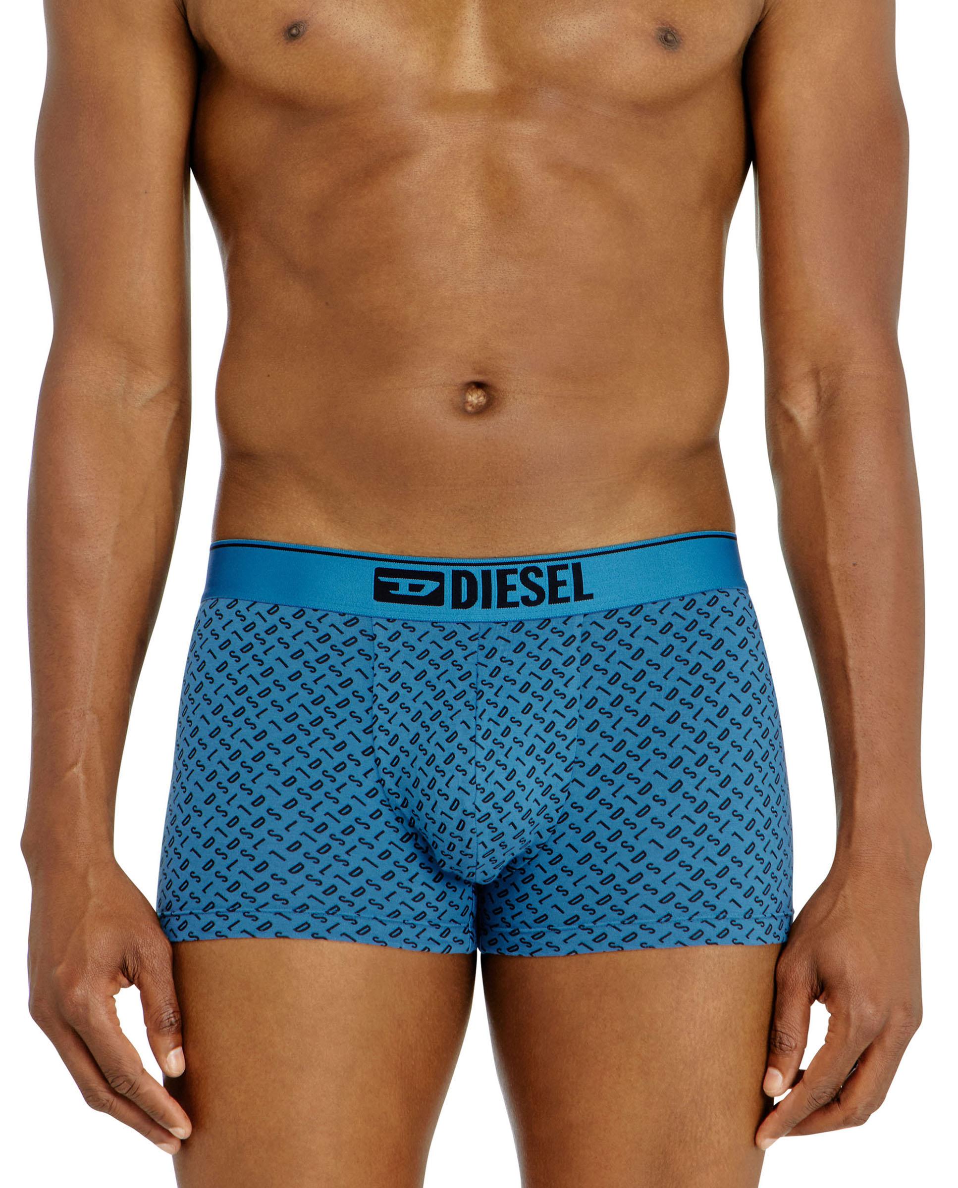 Imagen 0 de Paquete de tres trunks de algodón stretch con monogram Azul marino