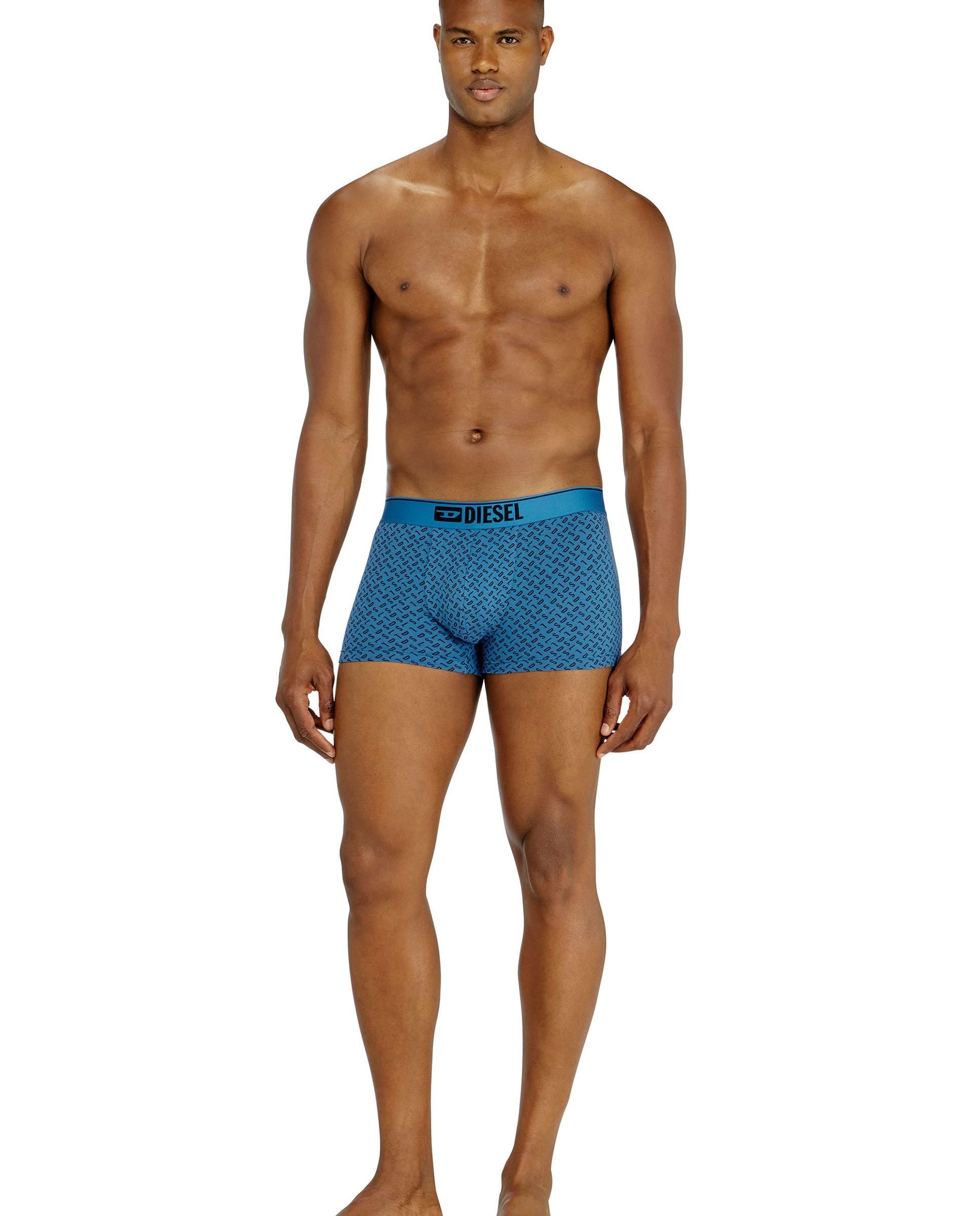 Paquete de tres trunks de algodón stretch con monogram - Diesel - Azul marino Azul marino-3