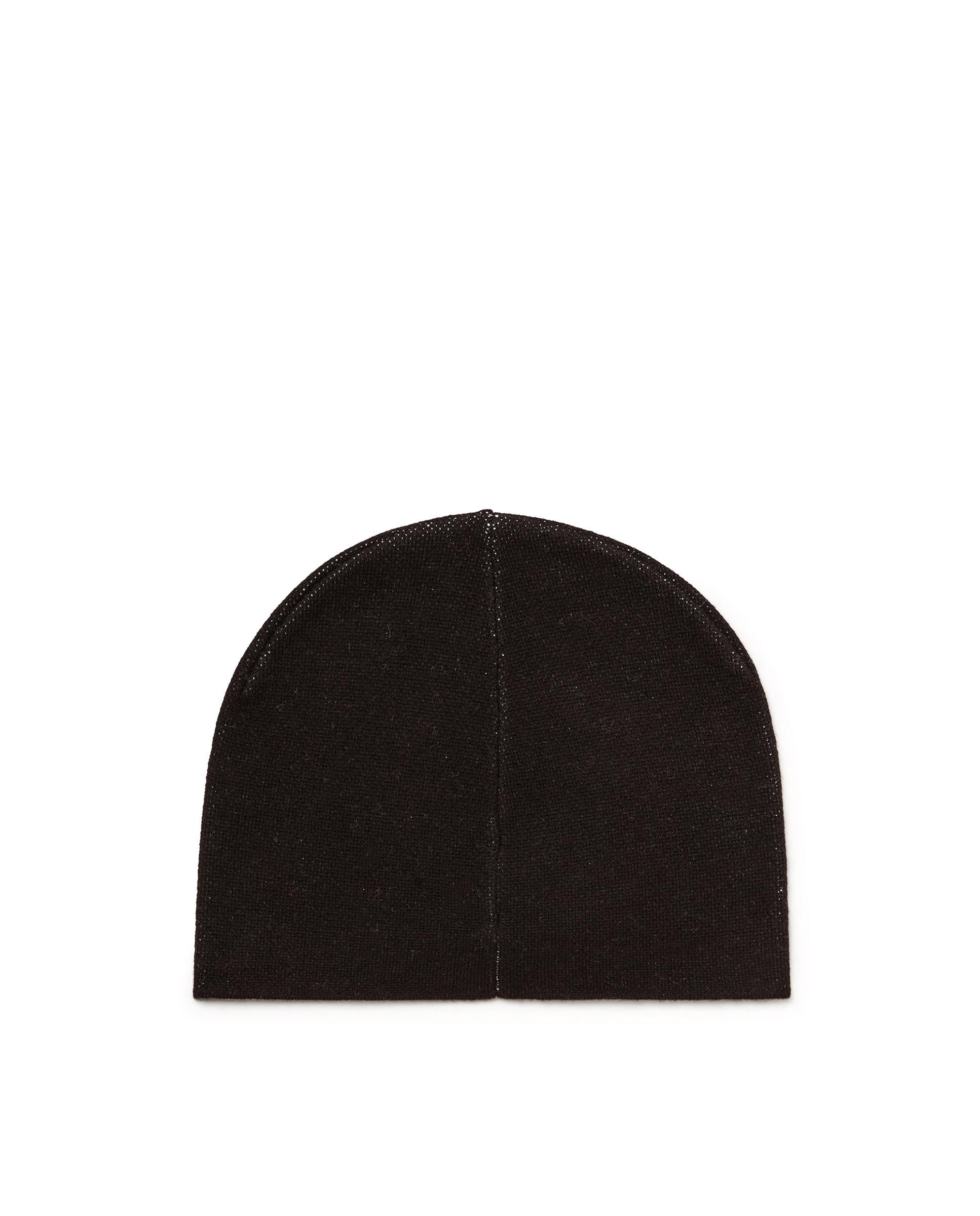 Gorro unisex de mezcla de lana con logo oval d - Diesel - Negro Negro-3