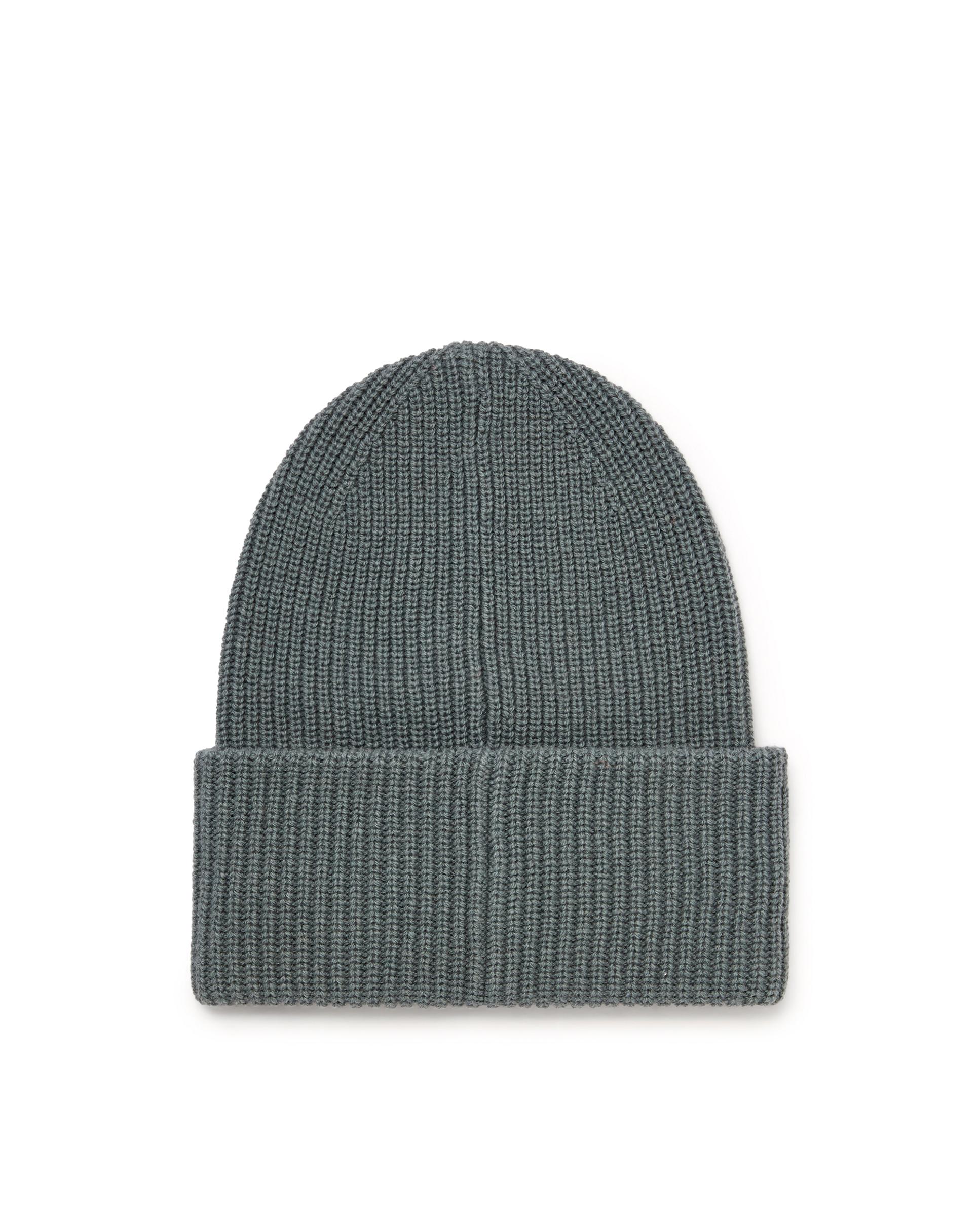 Gorro unisex de lana con parches de logo - Diesel - Gris Gris-3