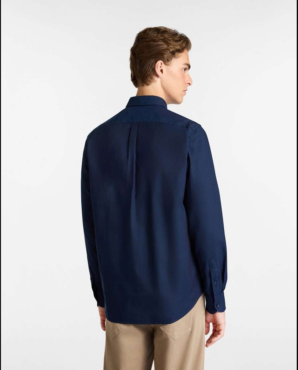 Camisa de hombre esseentials de algodón liso - Harmont&Blaine - Marino Marino-2