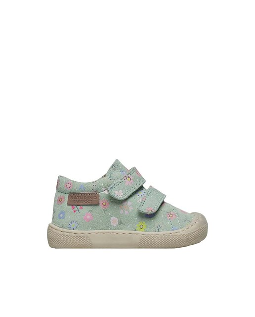 Imagen 0 de Zapatillas de niña barefoot de ante con estampado floral