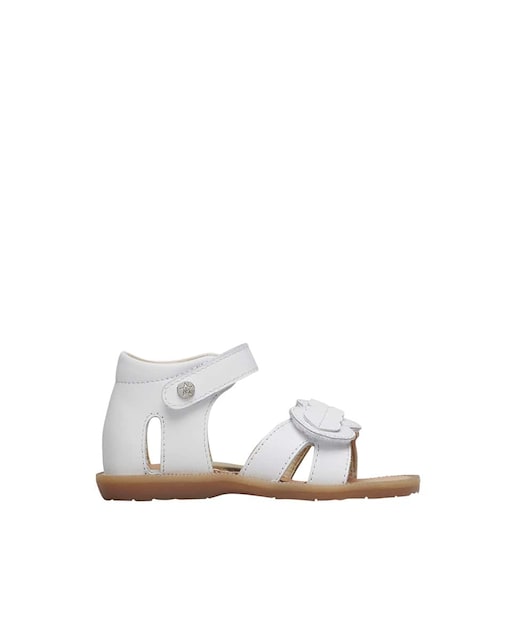 Imagen 0 de Sandalias de niña de piel con corazones aplicados