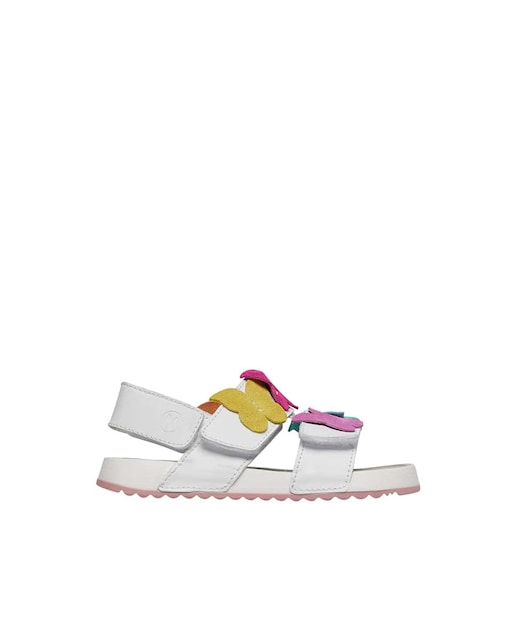 Imagen 0 de Sandalias de niña de piel con mariposas aplicadas