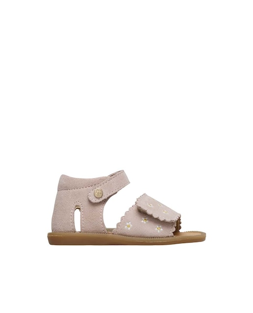 Imagen 0 de Sandalias de niña de ante con estampado de margaritas