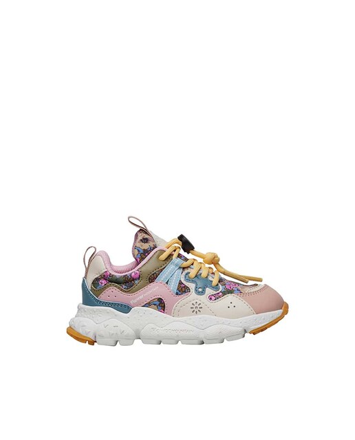 Imagen 0 de Zapatillas deportivas de niña de ecopiel y tejido estampado