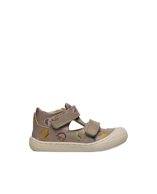 Imagen 0 de Sandalias de niño semicerradas de piel con estampado de dinosaurios