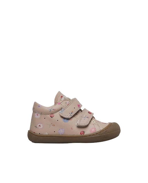 Imagen 0 de Zapatos de bebé niña primeros pasos de piel con estampado floral