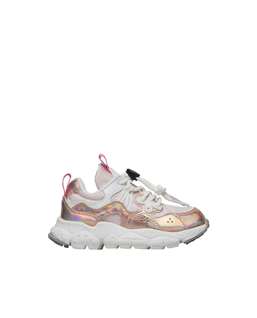 Imagen 0 de Zapatillas deportivas de niña de ecopiel y tejido técnico