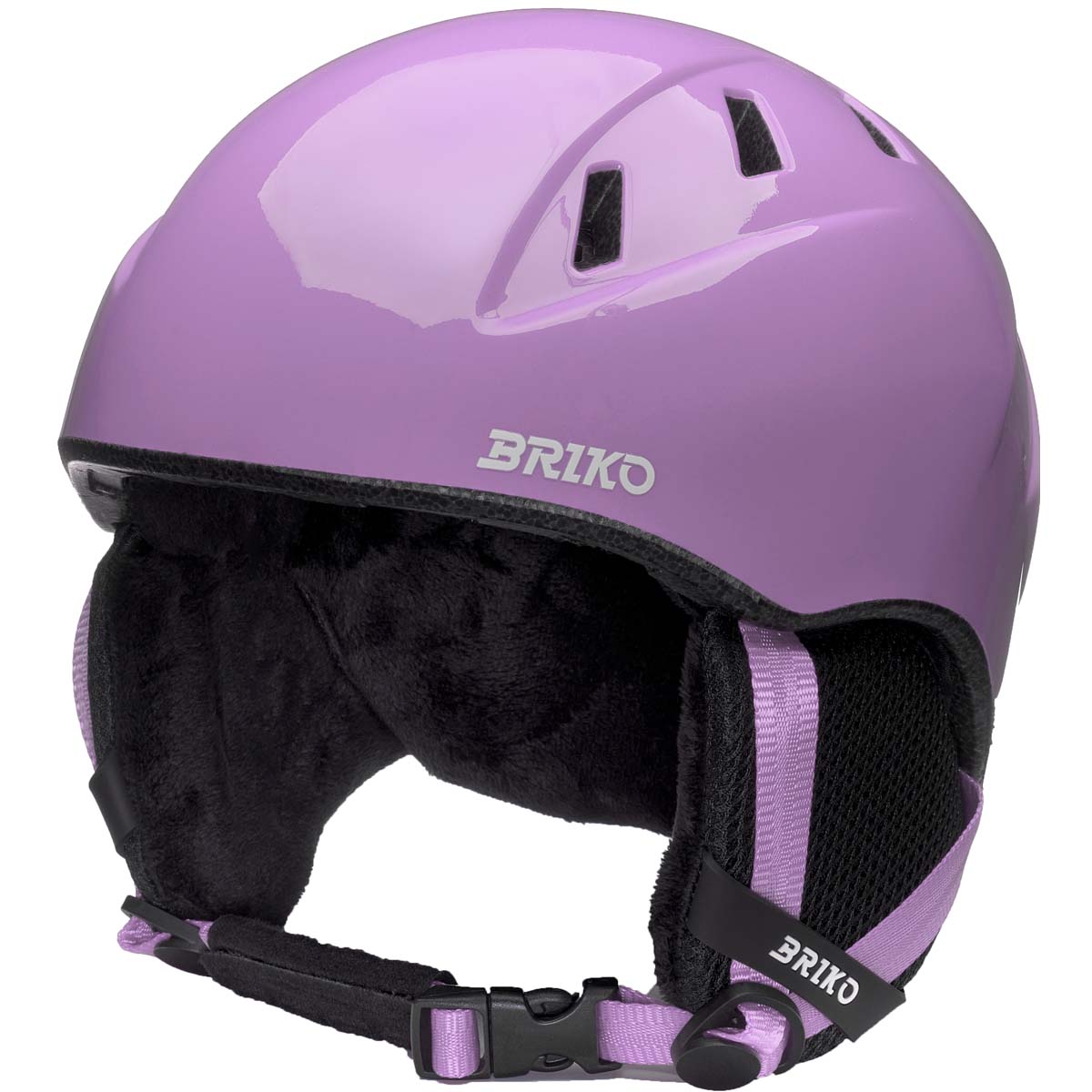 Casco de esquí de niños makalu briko - Lila Lila-1