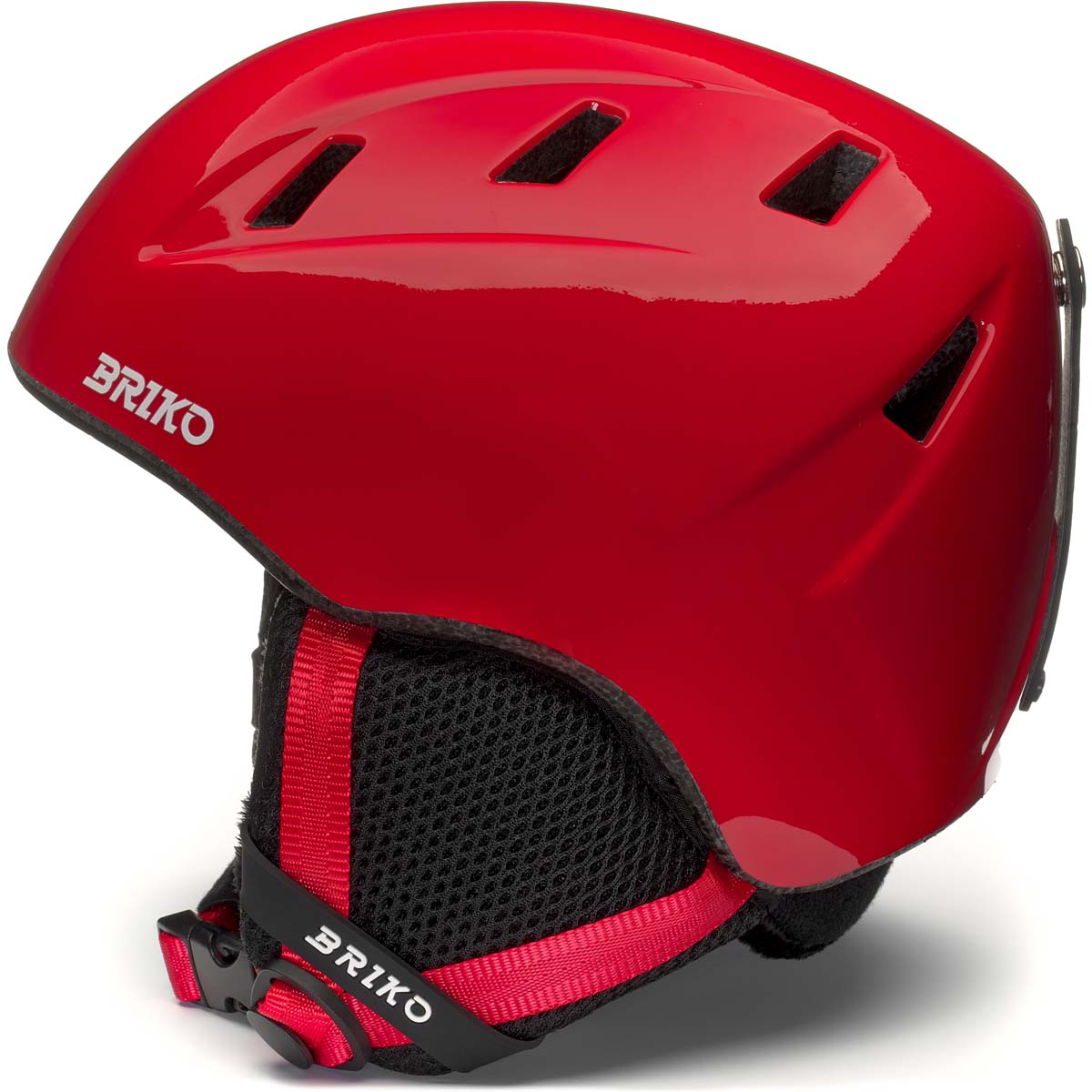 Casco de esquí de niños makalu briko - Rojo Rojo-2