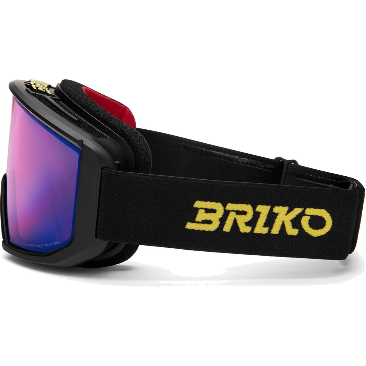 Máscara de esquí unisex Vulcano Mask Sharp Lite Briko - Negro / Amarillo Negro / Amarillo-2