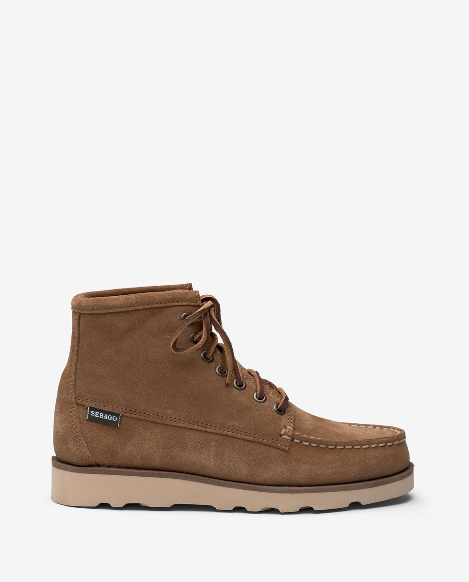 Imagen 1 de Botas de mujer de ante con cordones - Sebago - Marrón Marrón