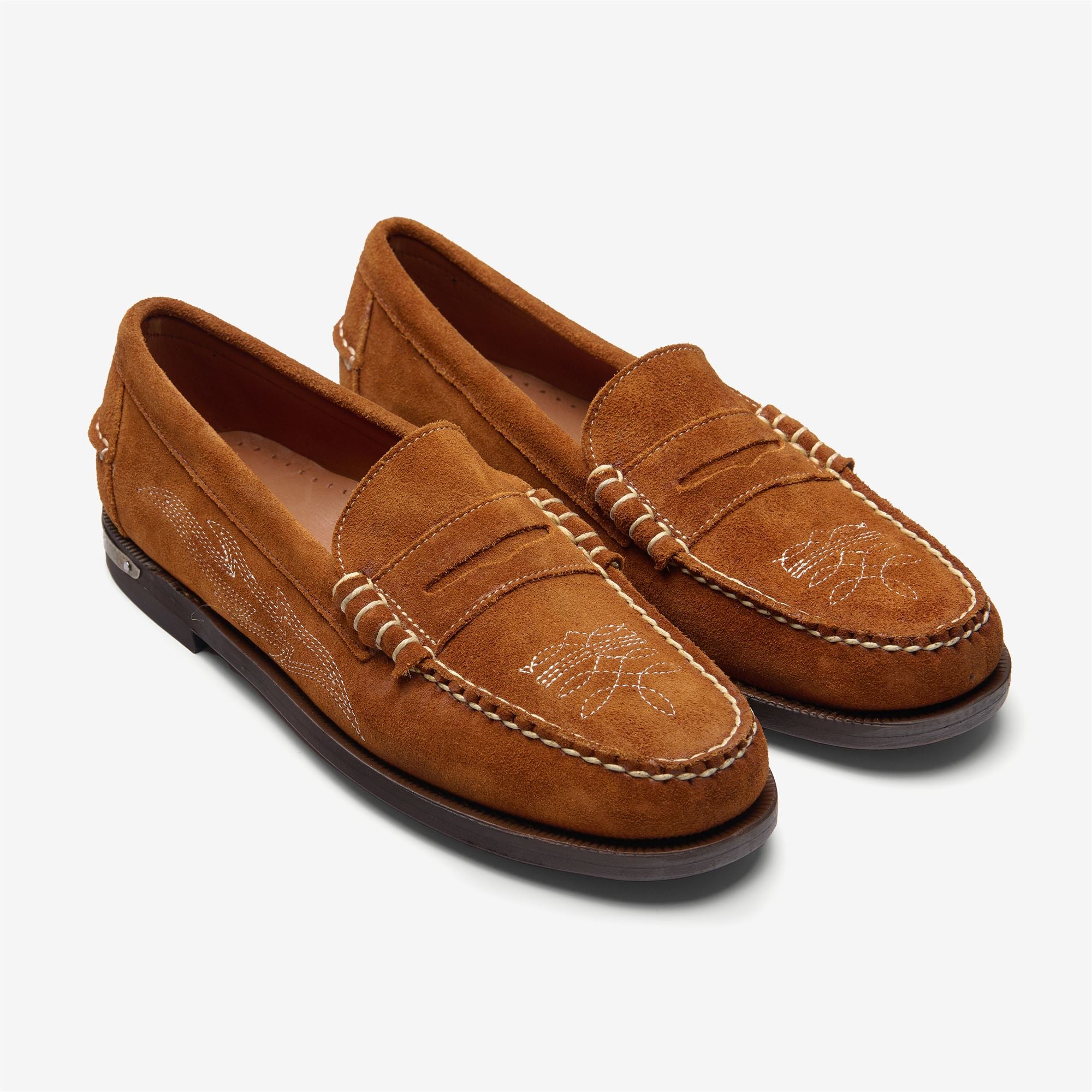 Imagen 3 de Mocasines penny de mujer de ante - Sebago - Marrón Marrón