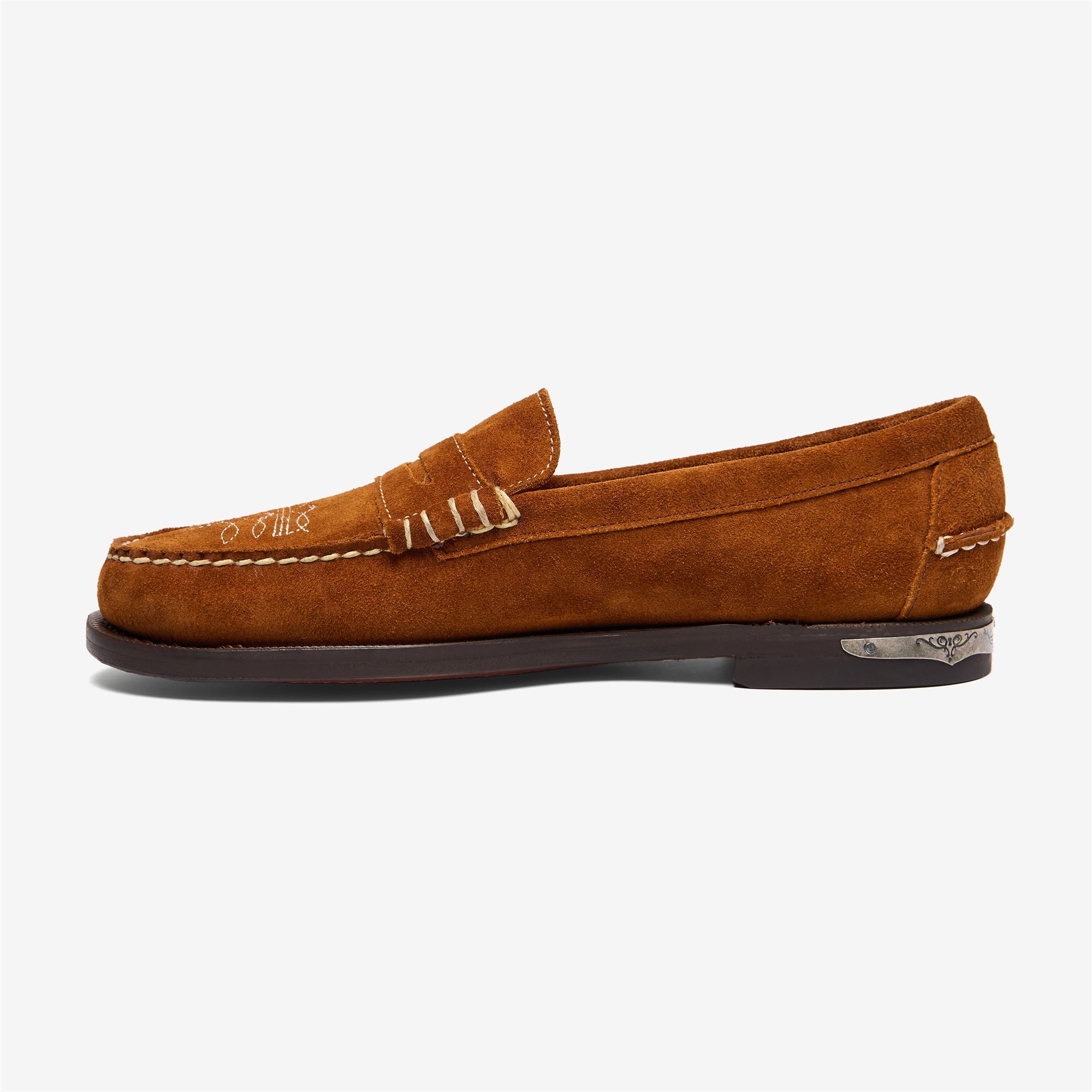 Imagen 2 de Mocasines penny de mujer de ante - Sebago - Marrón Marrón