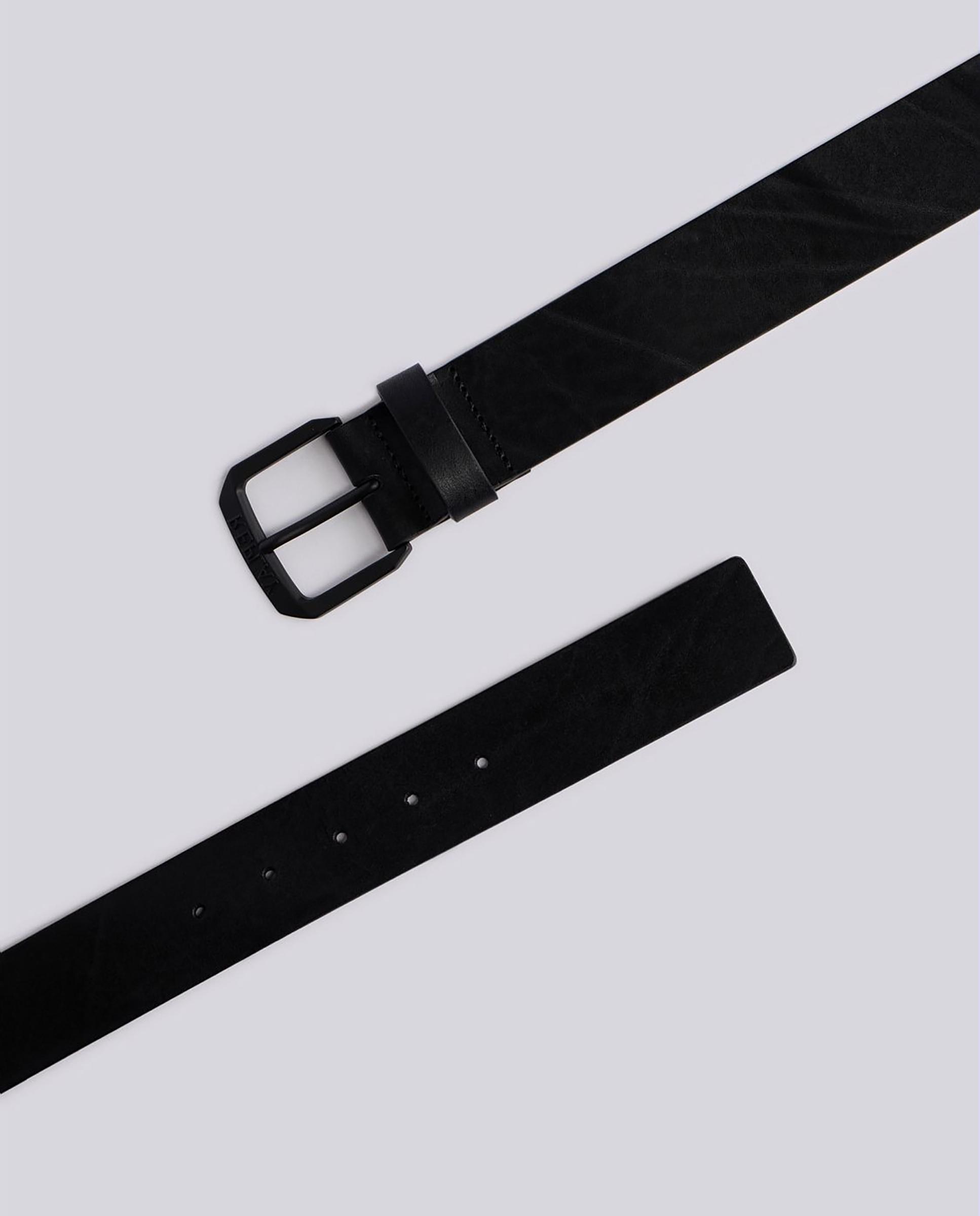Cinturón de hombre de piel efecto vintage - Replay - Negro Negro-3