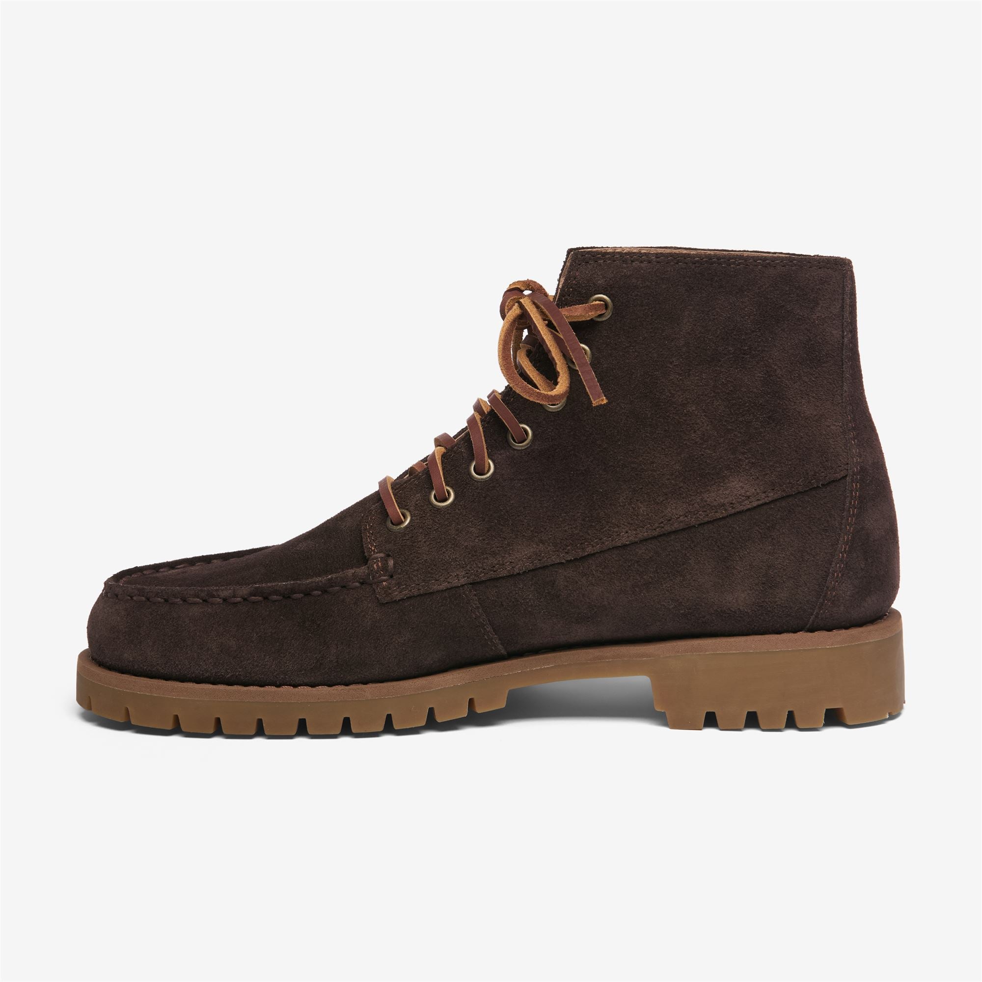 Botines de hombre de ante con cordones - Sebago - Marrón Marrón-2