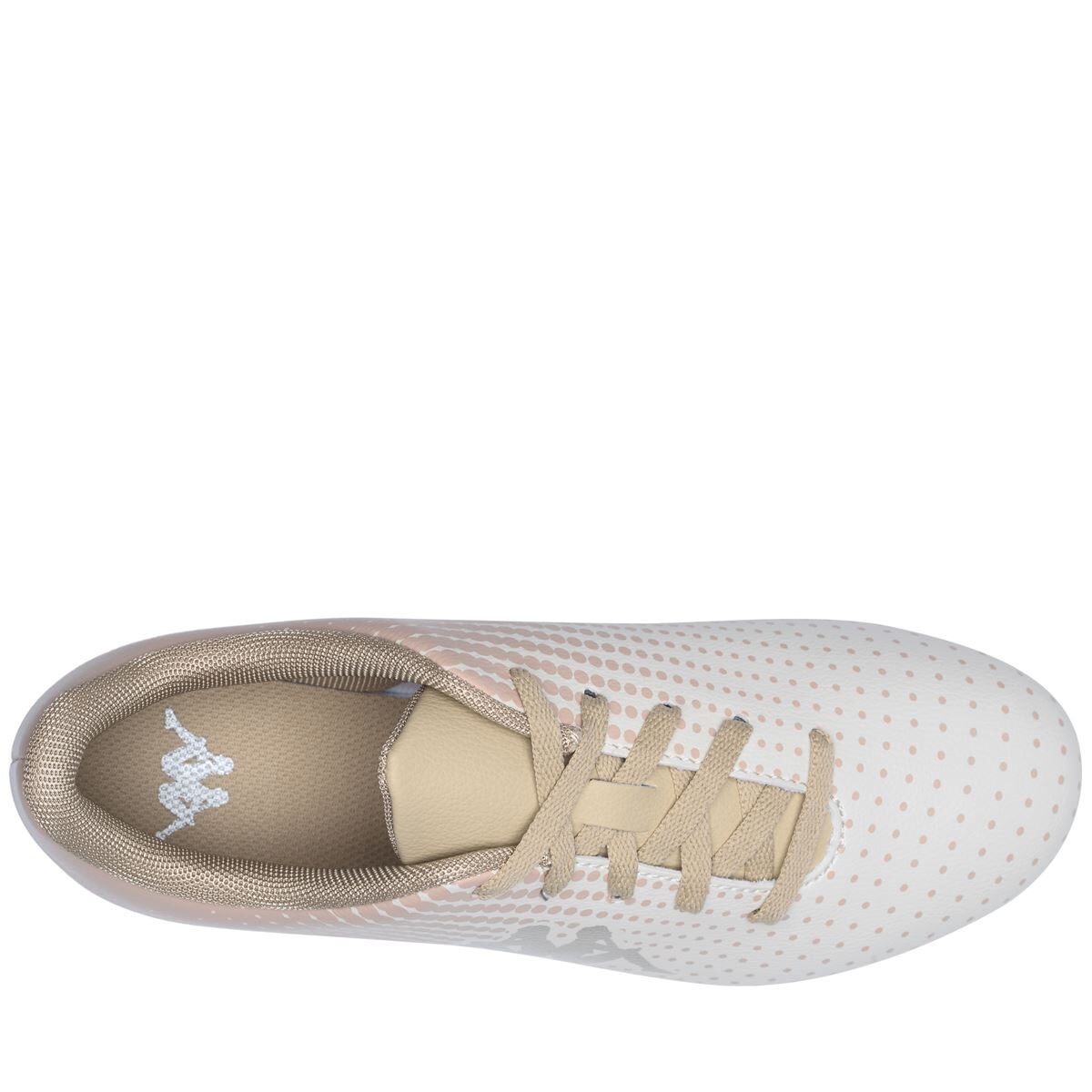 Botas de fútbol de niños Gyra FG Kid Kappa - Blanco Blanco-4