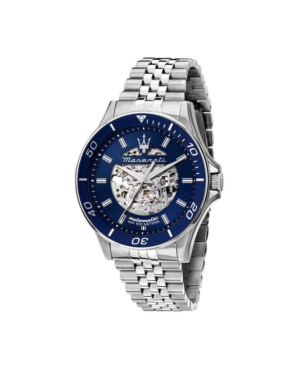 Reloj de hombre Sfida R8823140011 automatico de acero con correa plateada Maserati El Corte Ingles