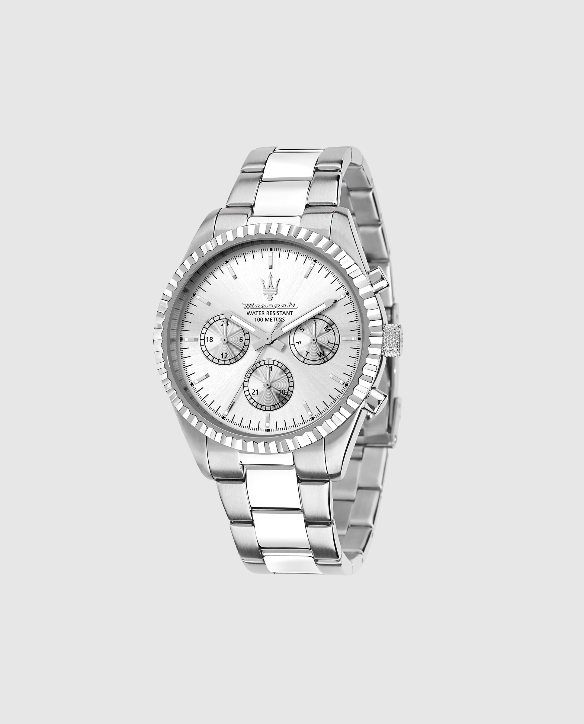 Imagen 0 de Reloj de hombre competizione r8853100041 de acero y correa plateada Plata