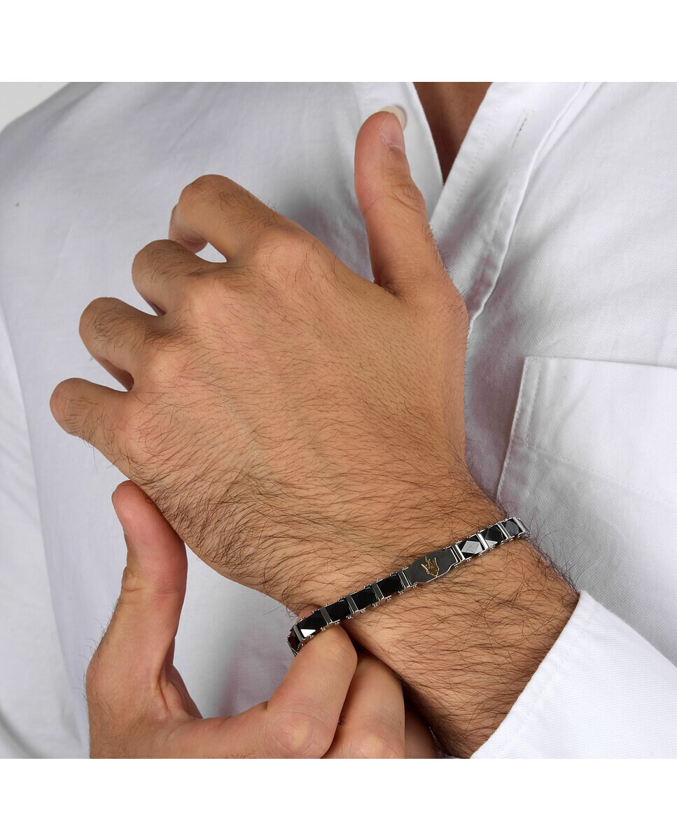 Pulsera de hombre Maserati de acero plateada · Maserati · El Corte