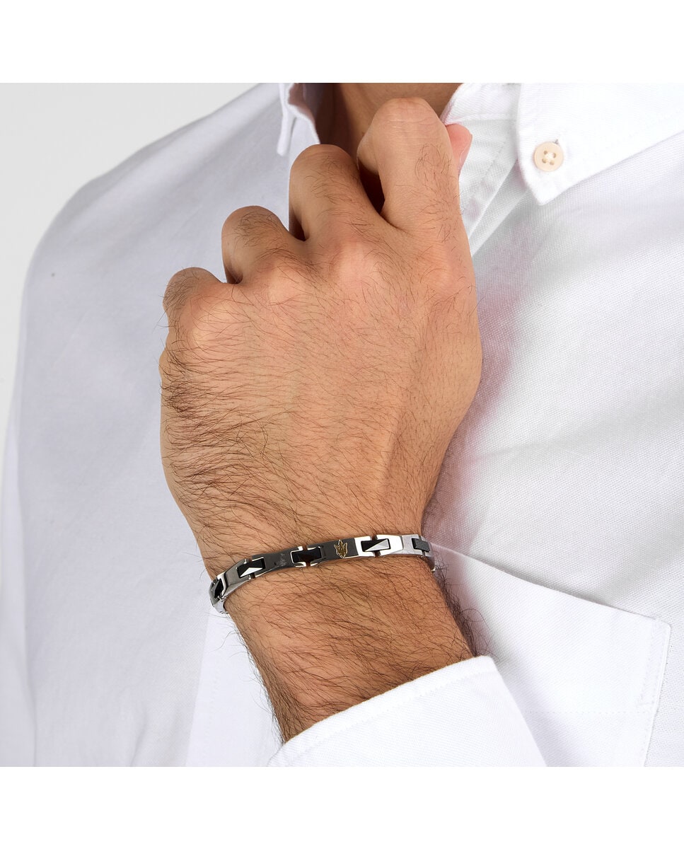 Pulsera de hombre Maserati de acero plateada · Maserati · El Corte