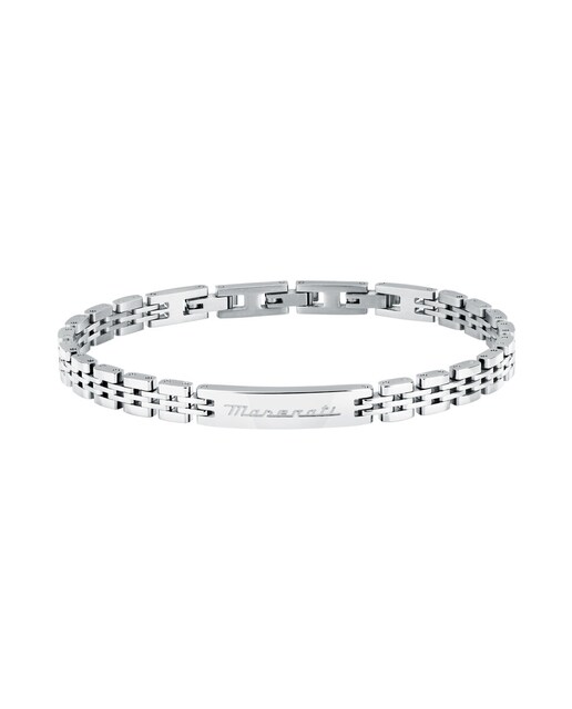 Imagen 0 de Pulsera de hombre Maserati de acero plateada