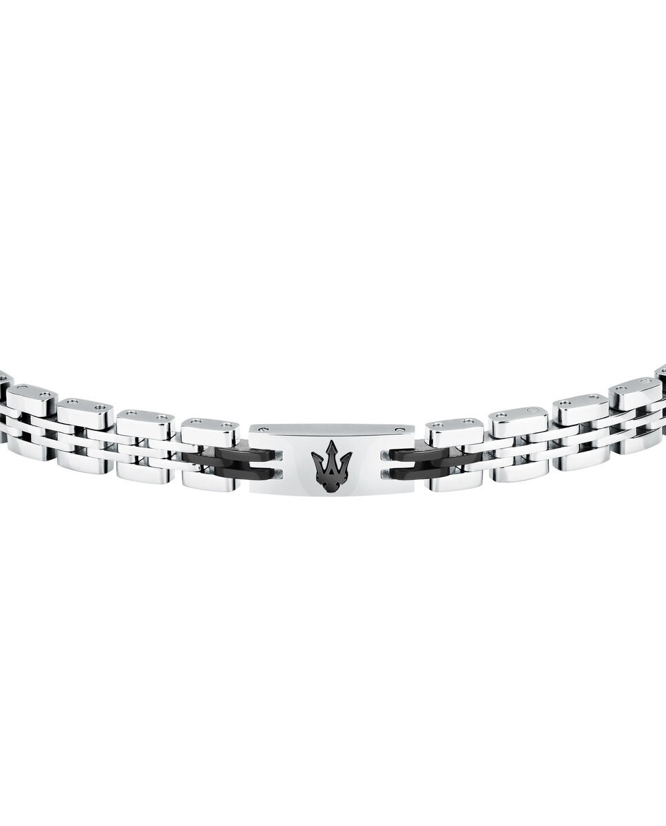 Pulsera de hombre maserati de acero plateada - Plata Plata-2