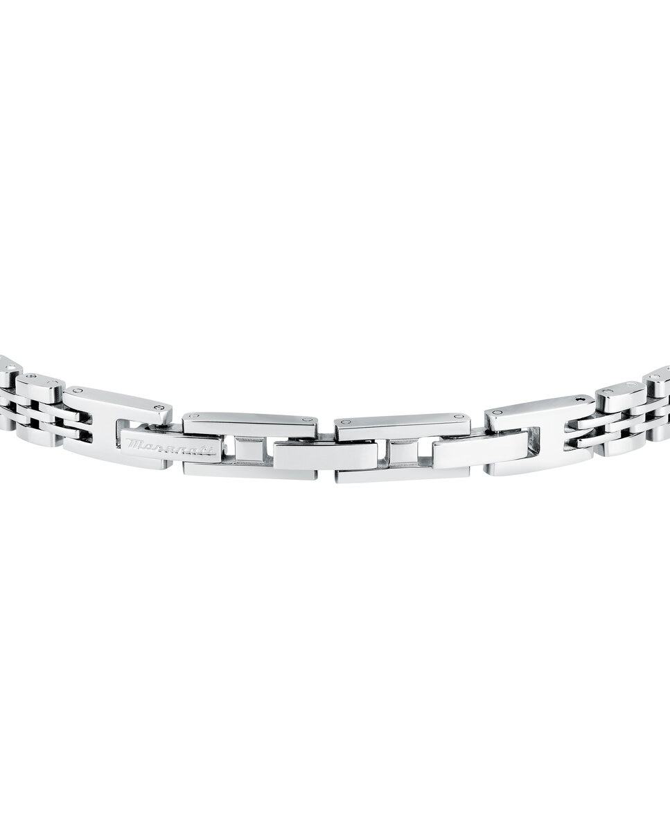 Pulsera de hombre maserati de acero plateada - Plata Plata-3