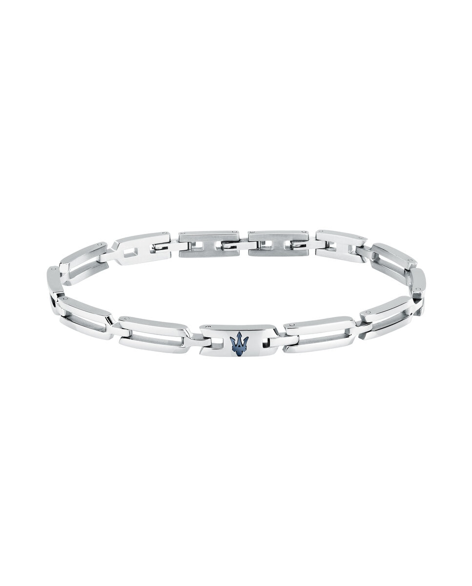 Imagen 0 de Pulsera de hombre maserati de acero plateada Plata