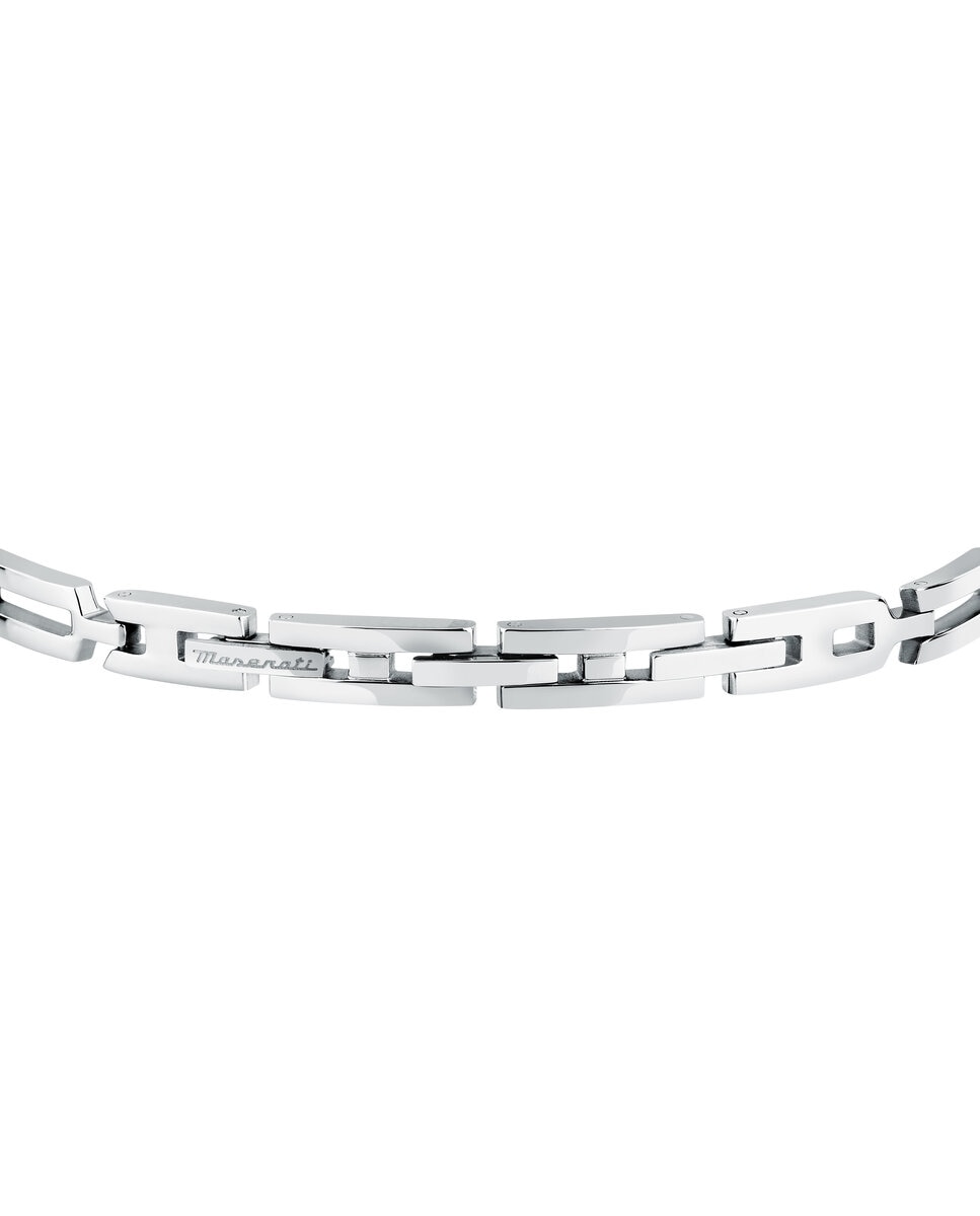 Pulsera de hombre maserati de acero plateada - Plata Plata-3